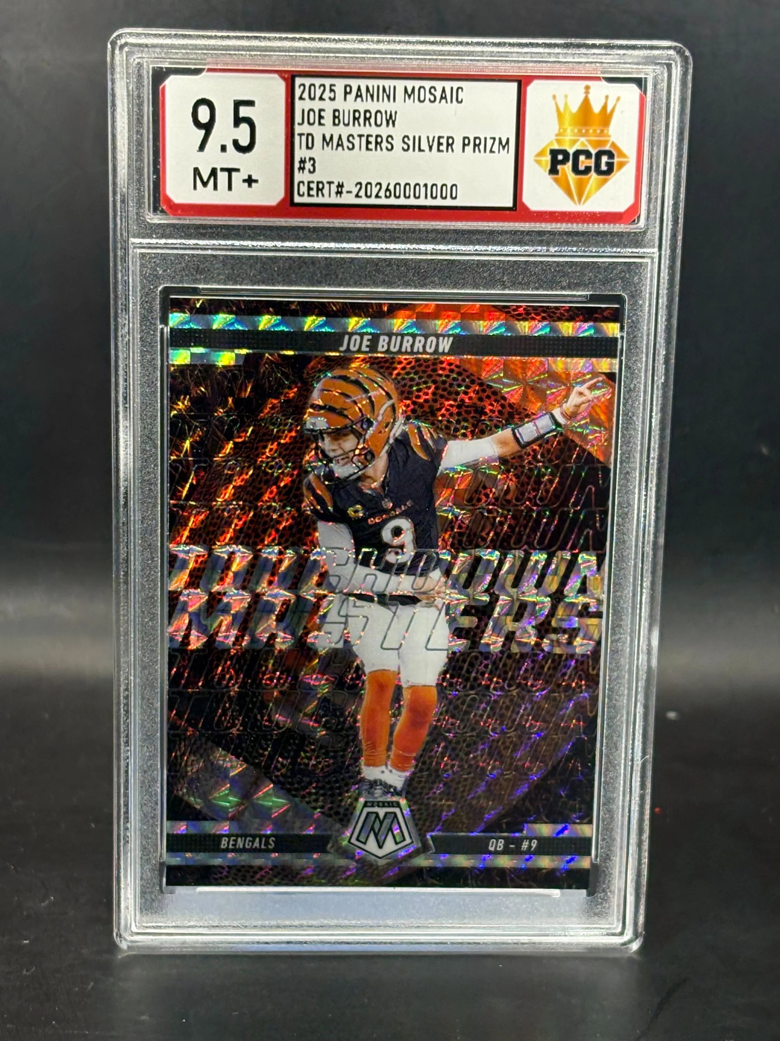 #20260001000 2025 JOE BURROW 9.5 MT+