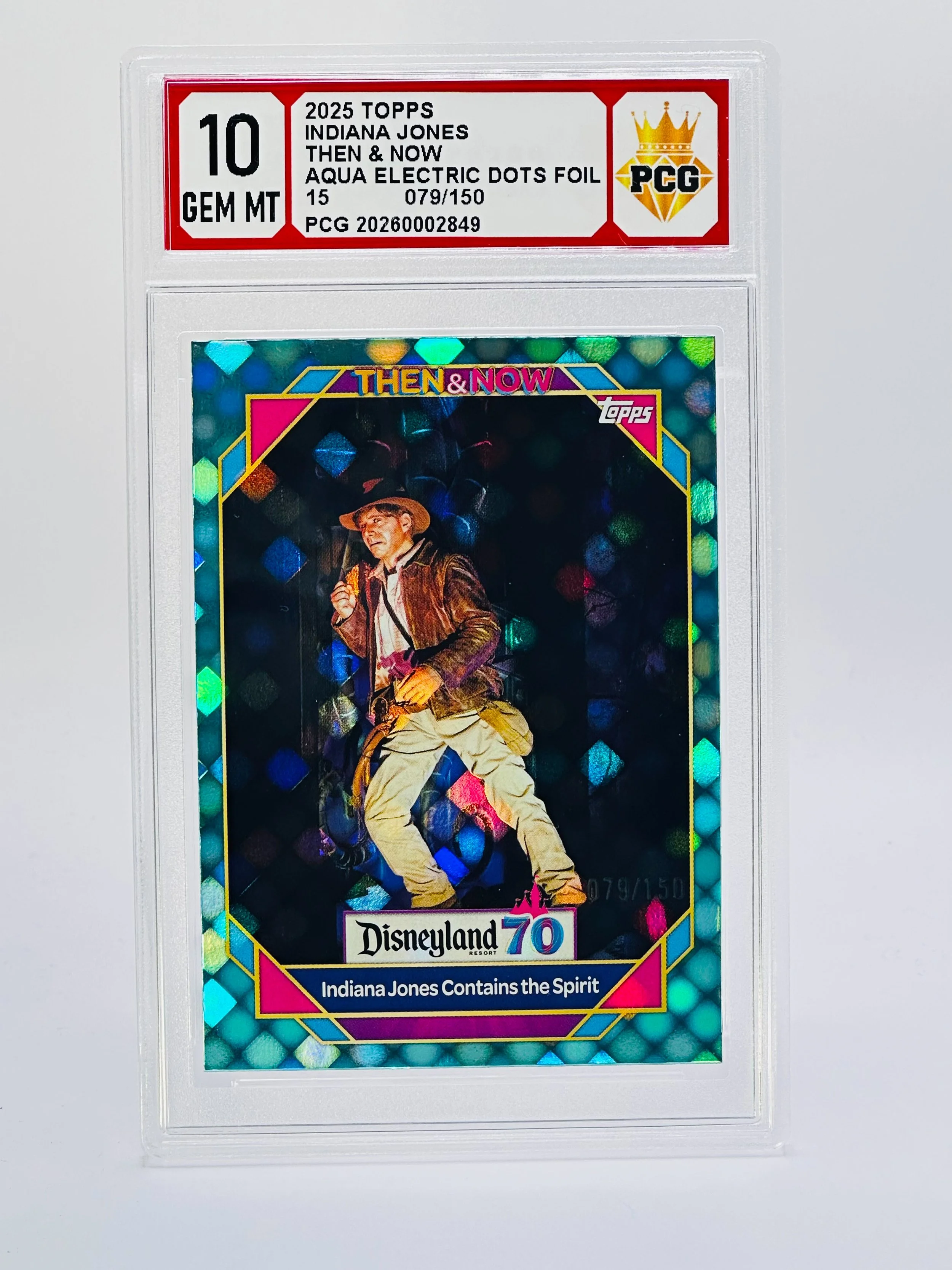#20260002849 2025 INDIANA JONES 10 GEM MT