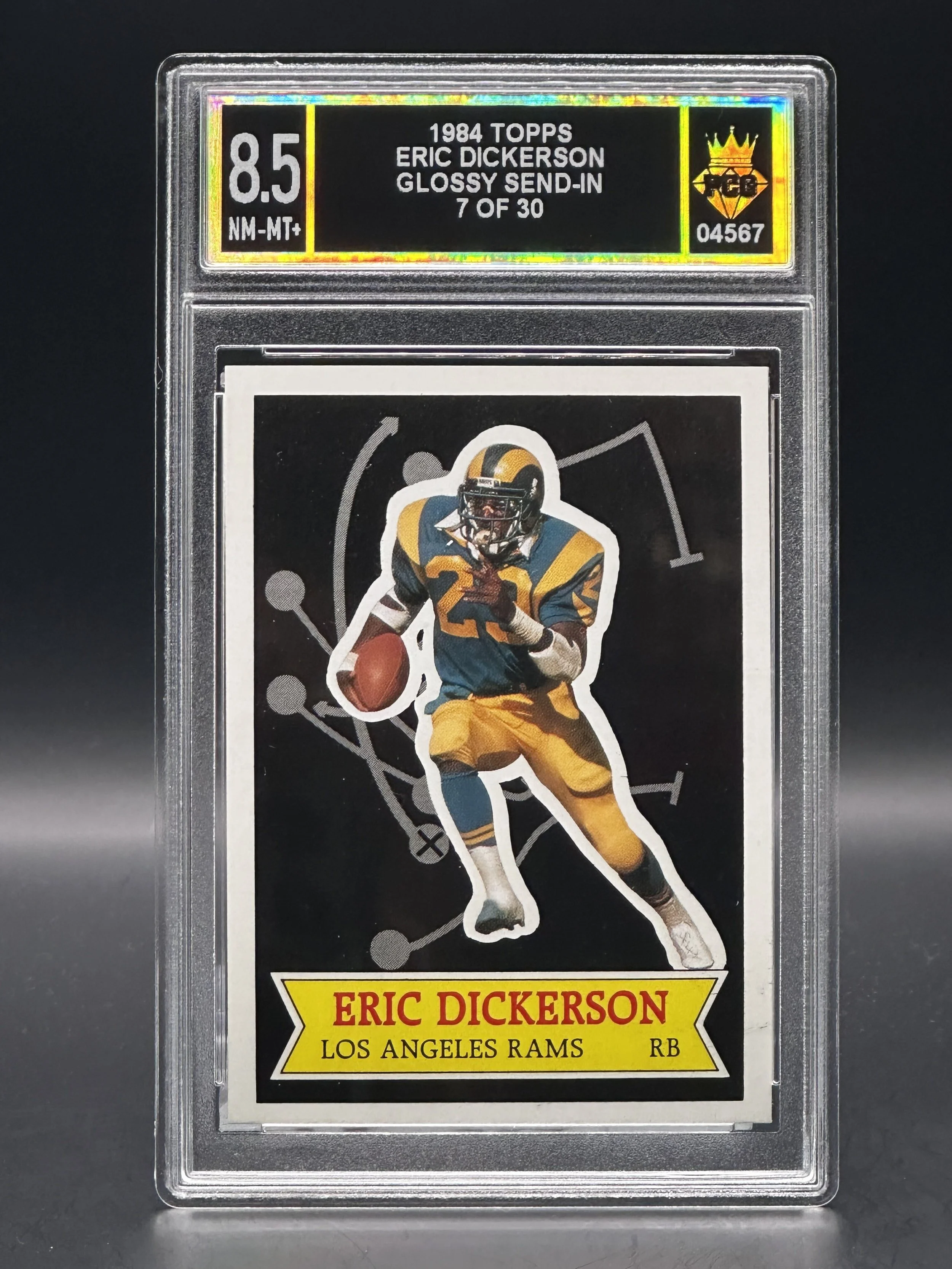 #04567 1984 ERIC DICKERSON 8.5 NM-MT+