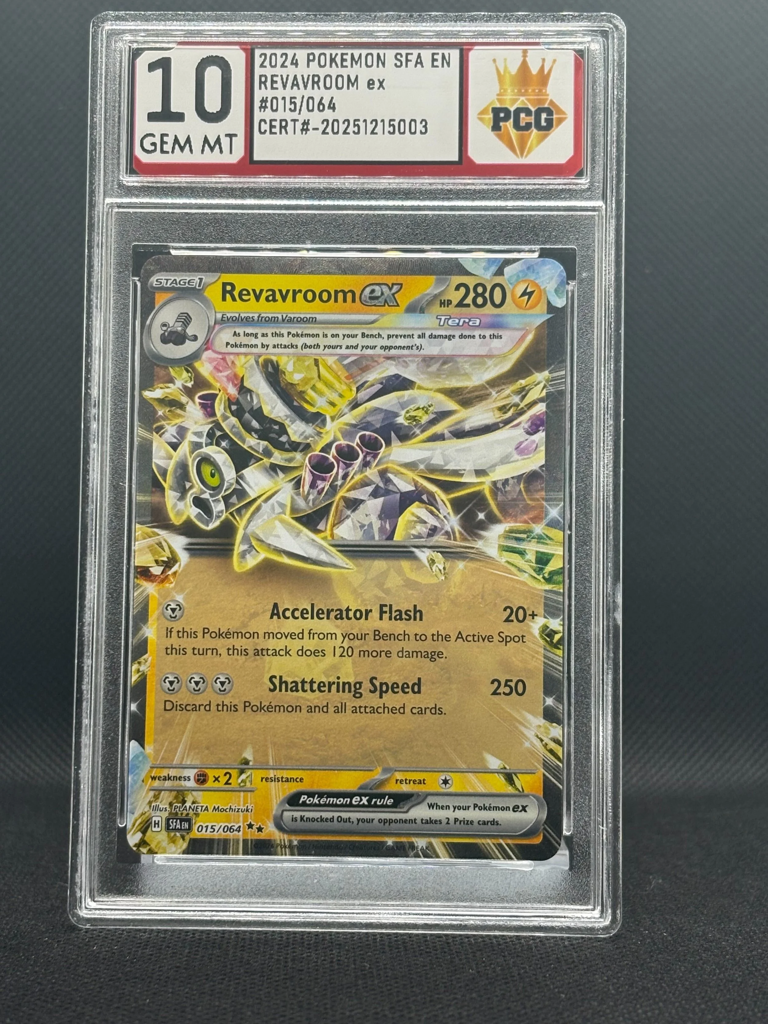 #20251215003 2024 POKEMON SFA EN REVAVROOM EX 10 GEM MT