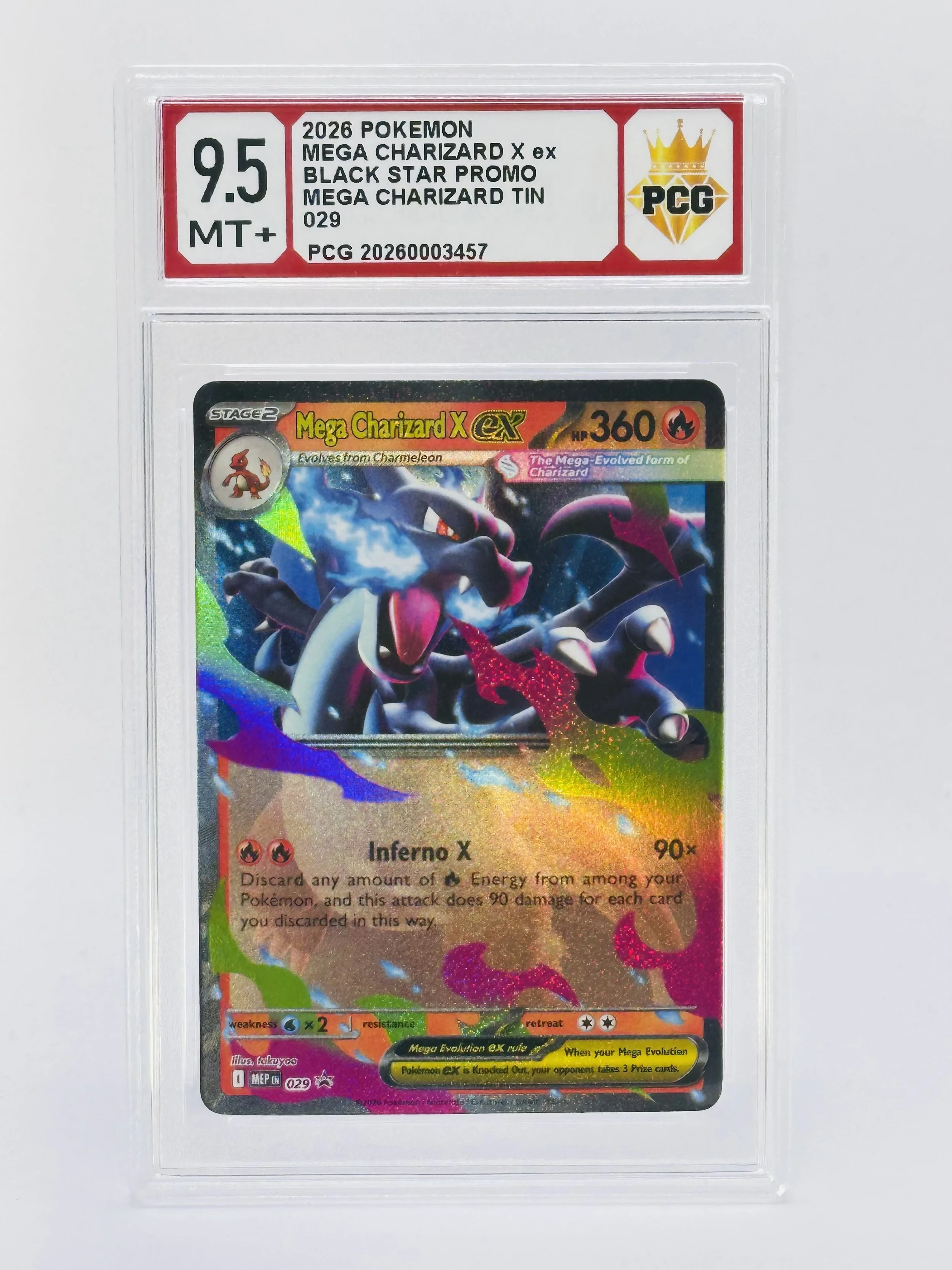 #20260003457 2026 MEGA CHARIZARD X 9.5 MT+