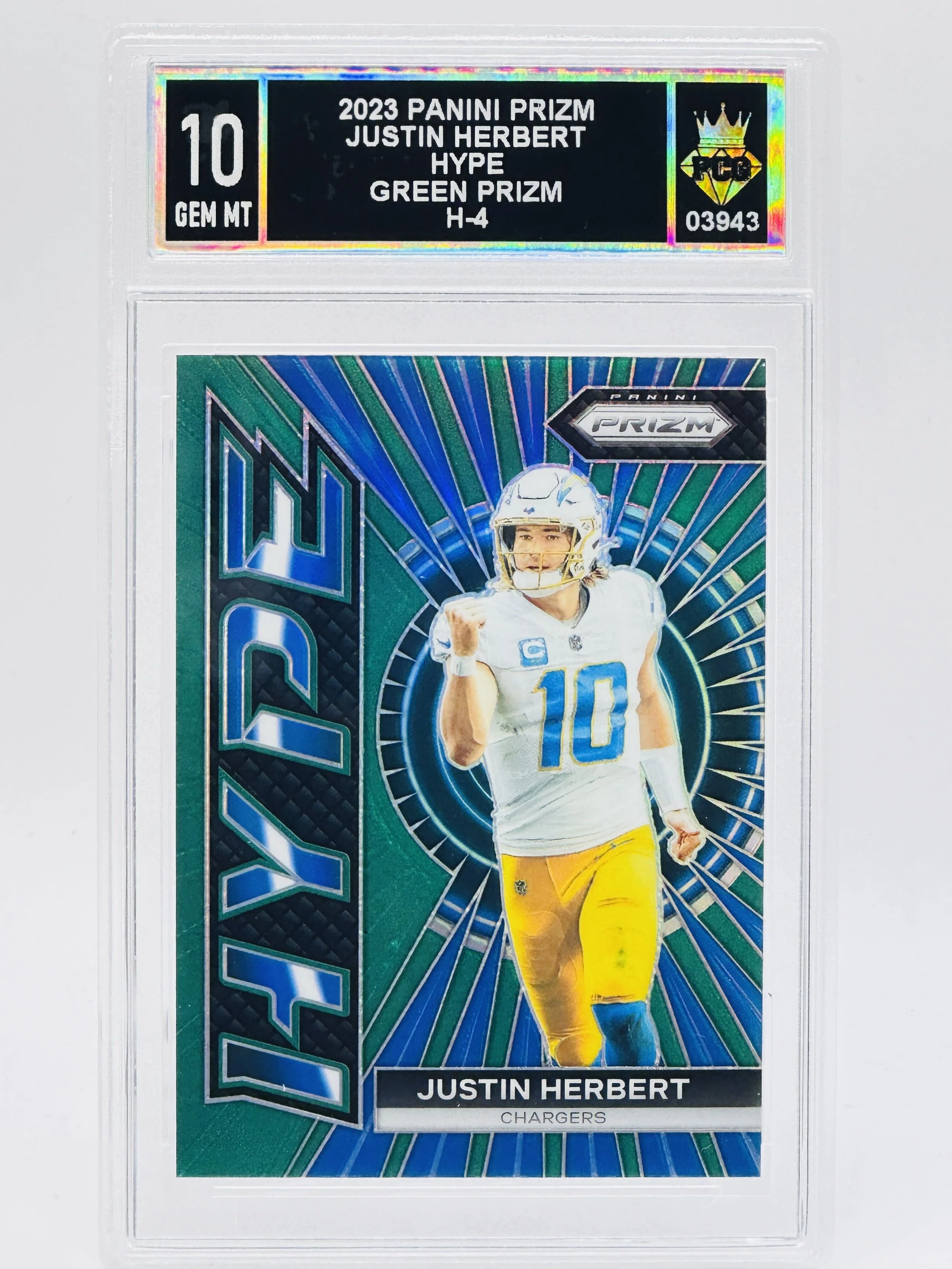 #20260003943 2023 JUSTIN HERBERT 10 GEM MT