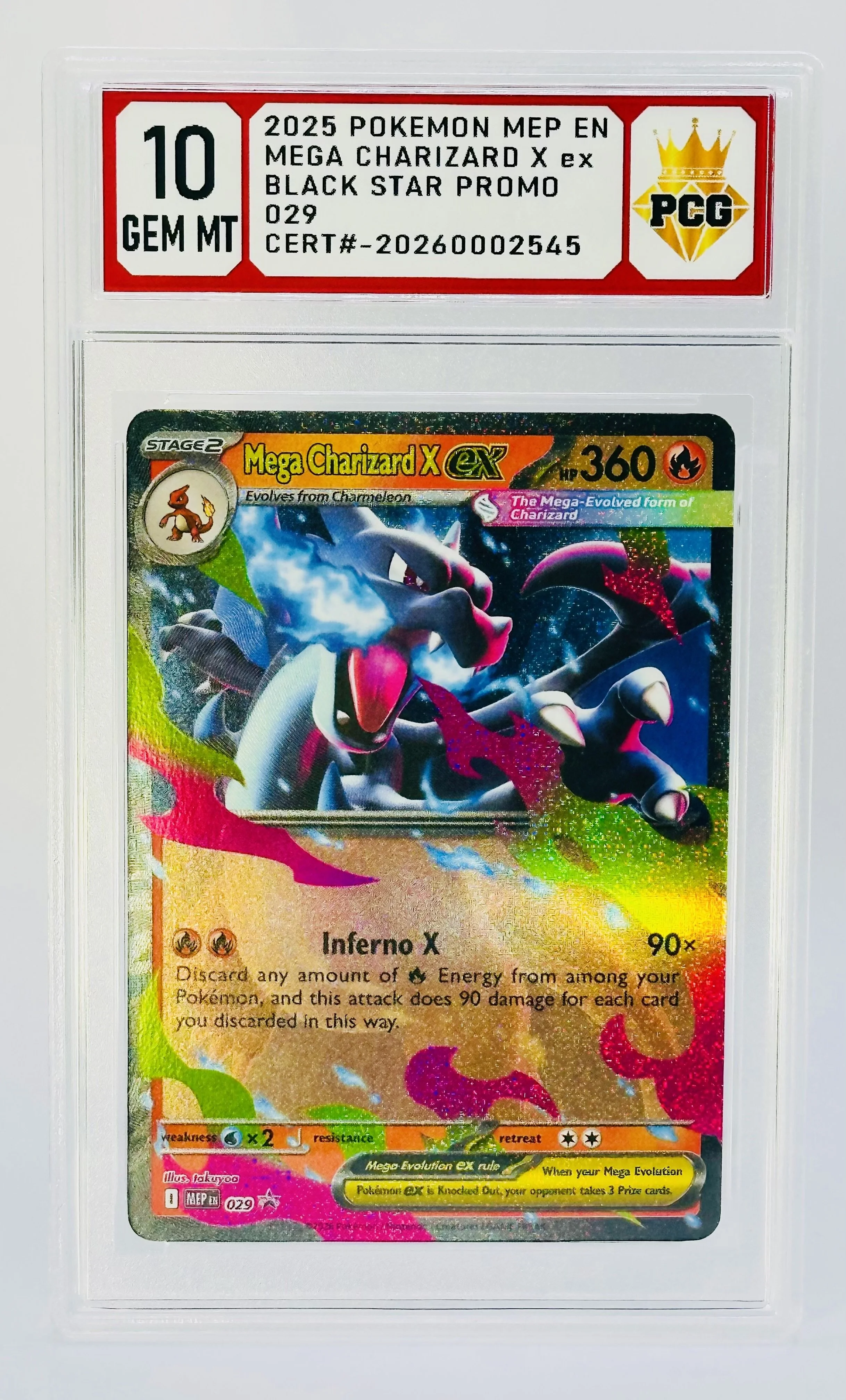 #20260002545 2025 MEGA CHARIZARD 10 GEM MT
