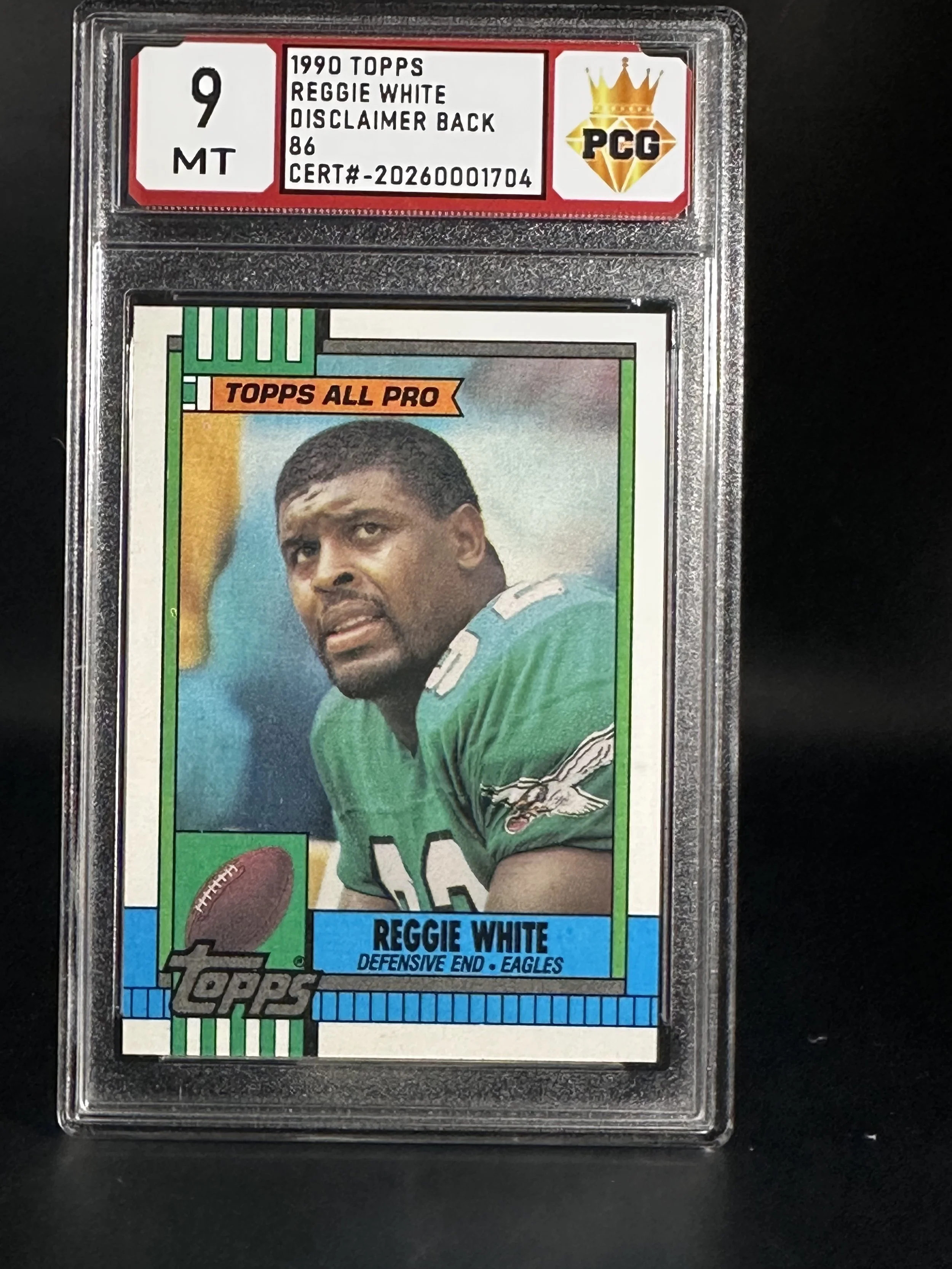 #20260001704 1990 REGGIE WHITE 9 MT