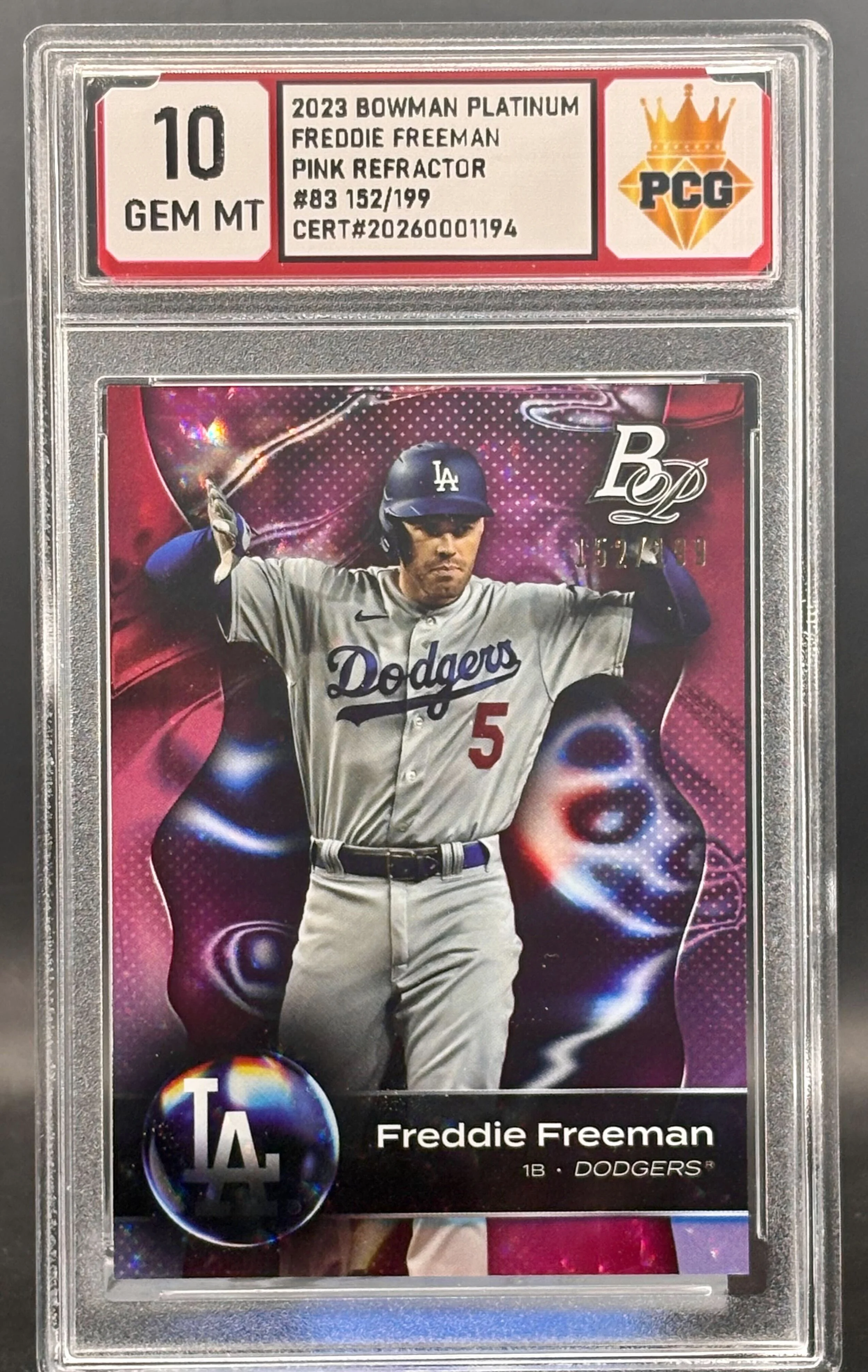 #20260001194 2023 FREDDIE FREEMAN 10 GEM MT