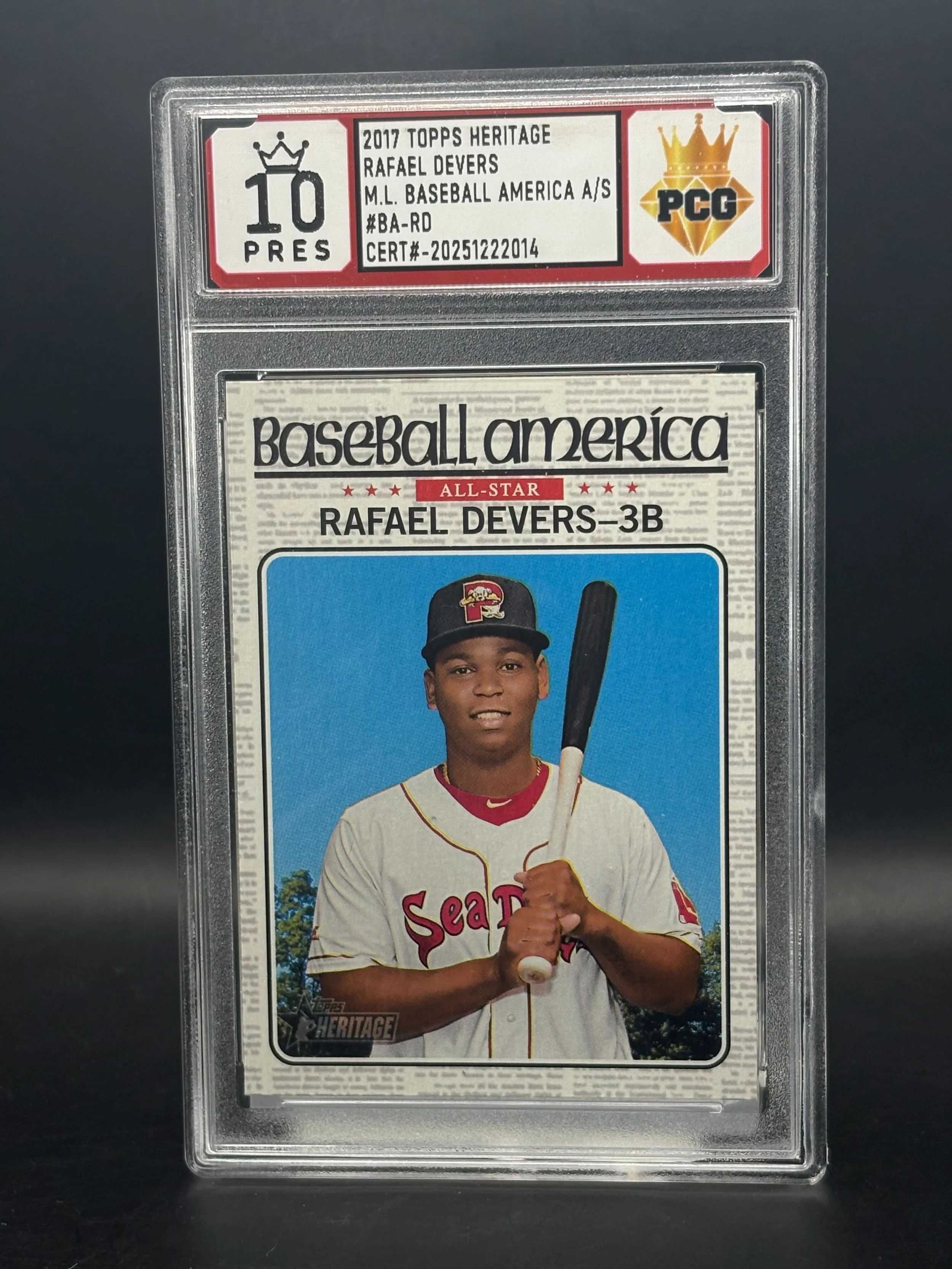 #20251222014 2017 RAFAEL DEVERS 10 PRESTIGIOUS (HIGHEST GRADE)+
