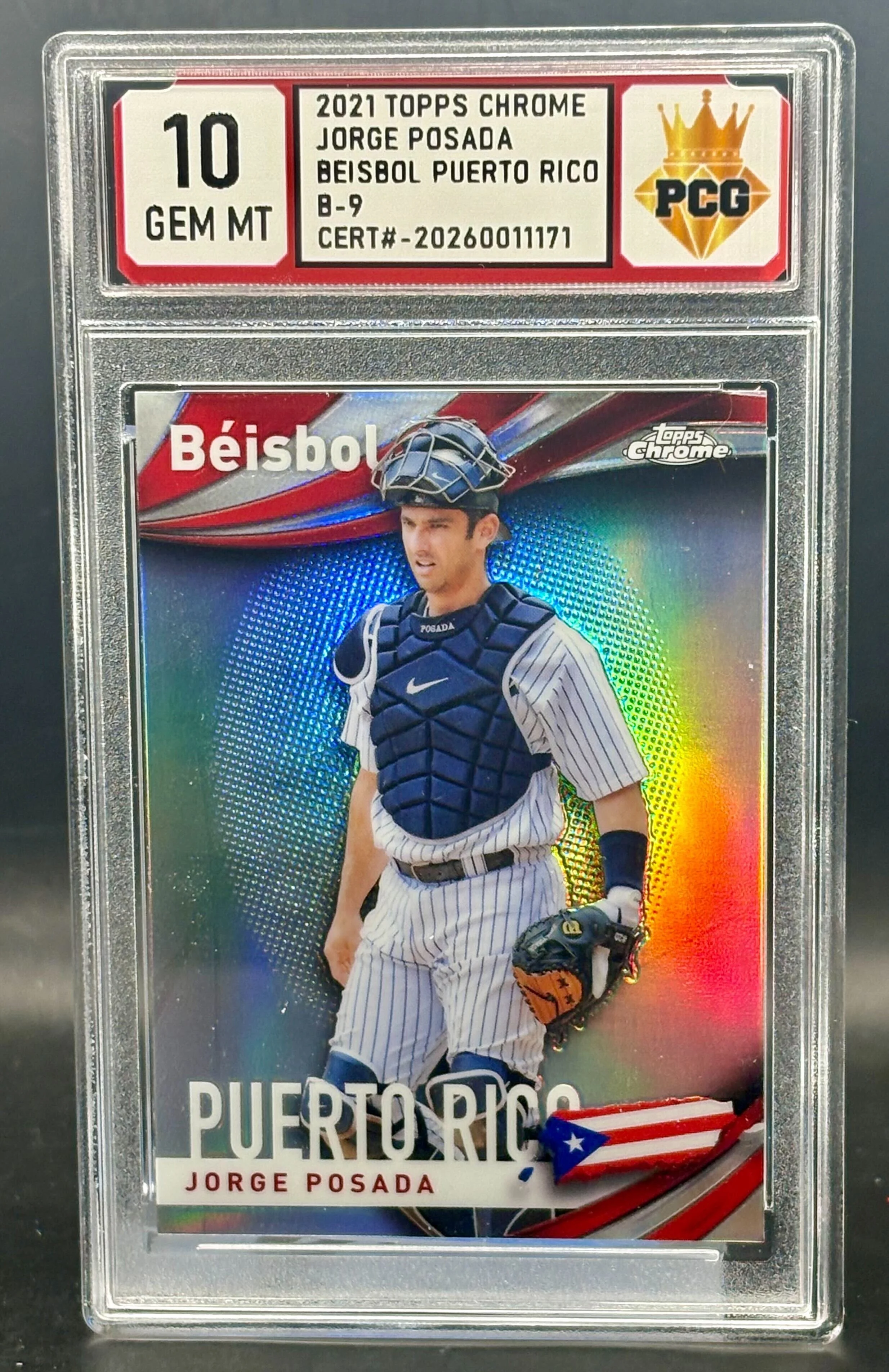 #20260011171 2021 Jorge Posada 10 GEM MT