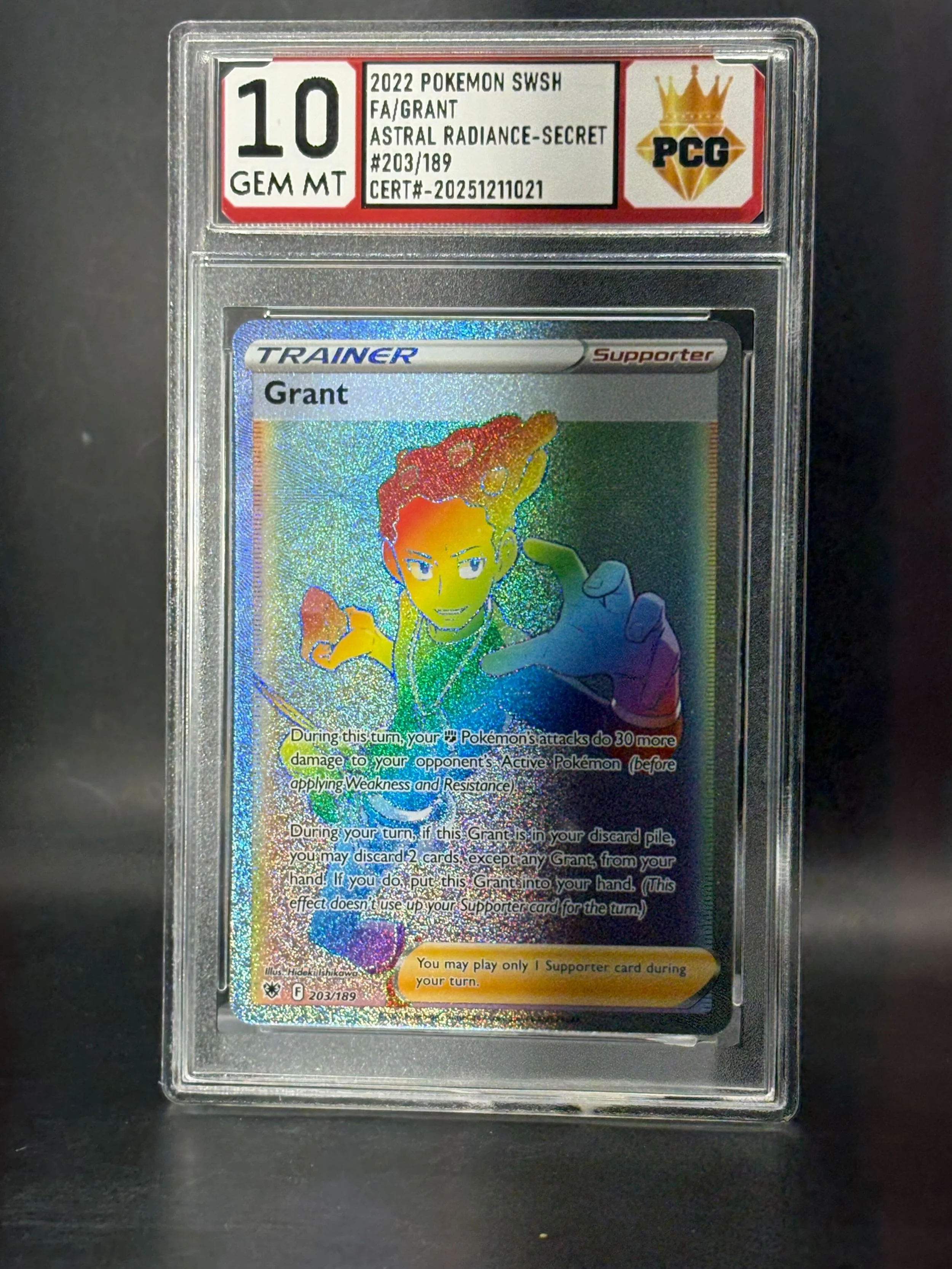 #20251211021 Poekmon SWSH FA/GRANT 10 GEM MT