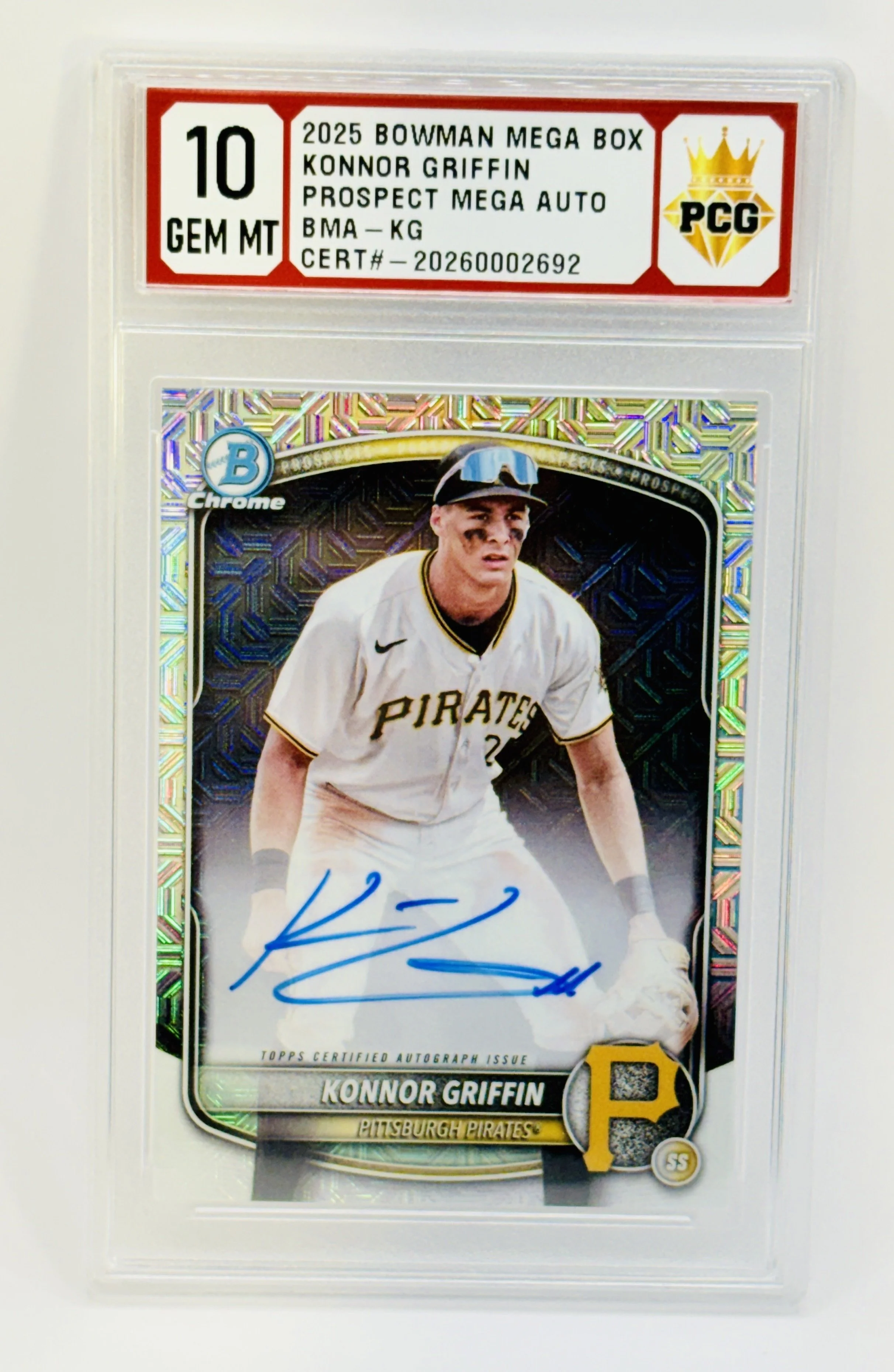 #20260002692 2025 KONNOR GRFIFFIN AUTO 10 GEM MT