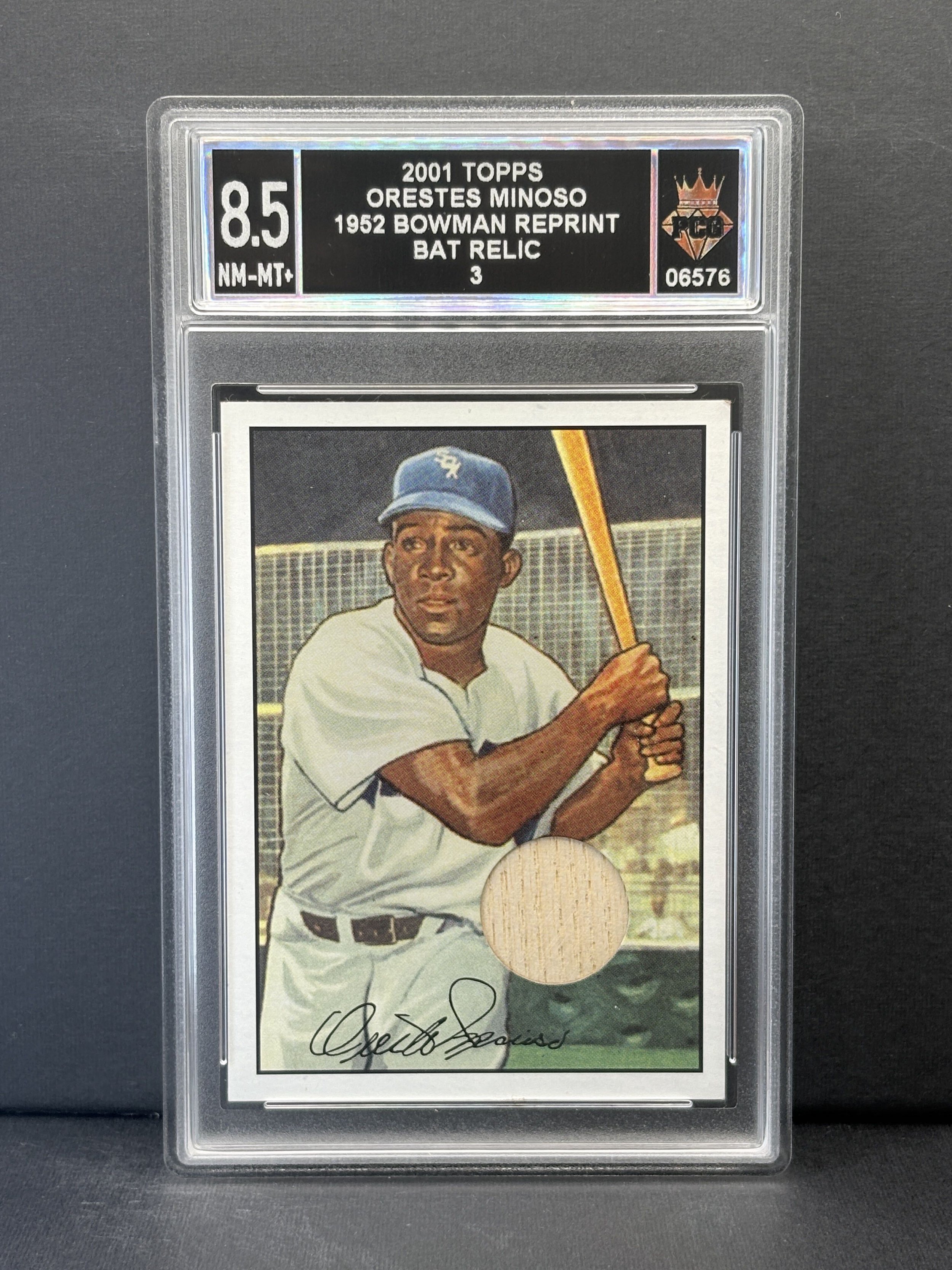 #06576 2001 ORESTES MINOSO 8.5 NM-MT+