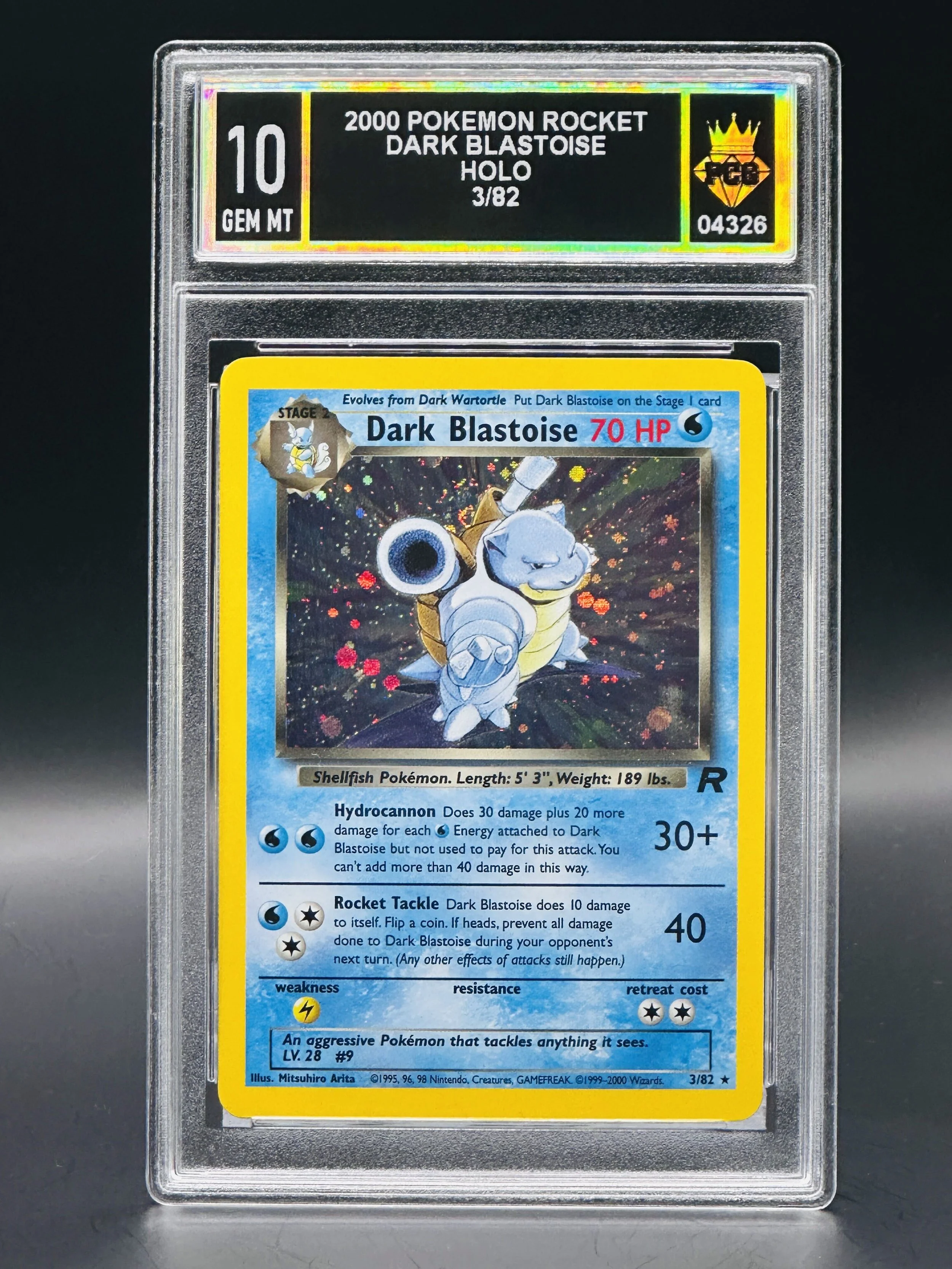 #04326 2000 DARK BLASTOISE 10 GEM MT
