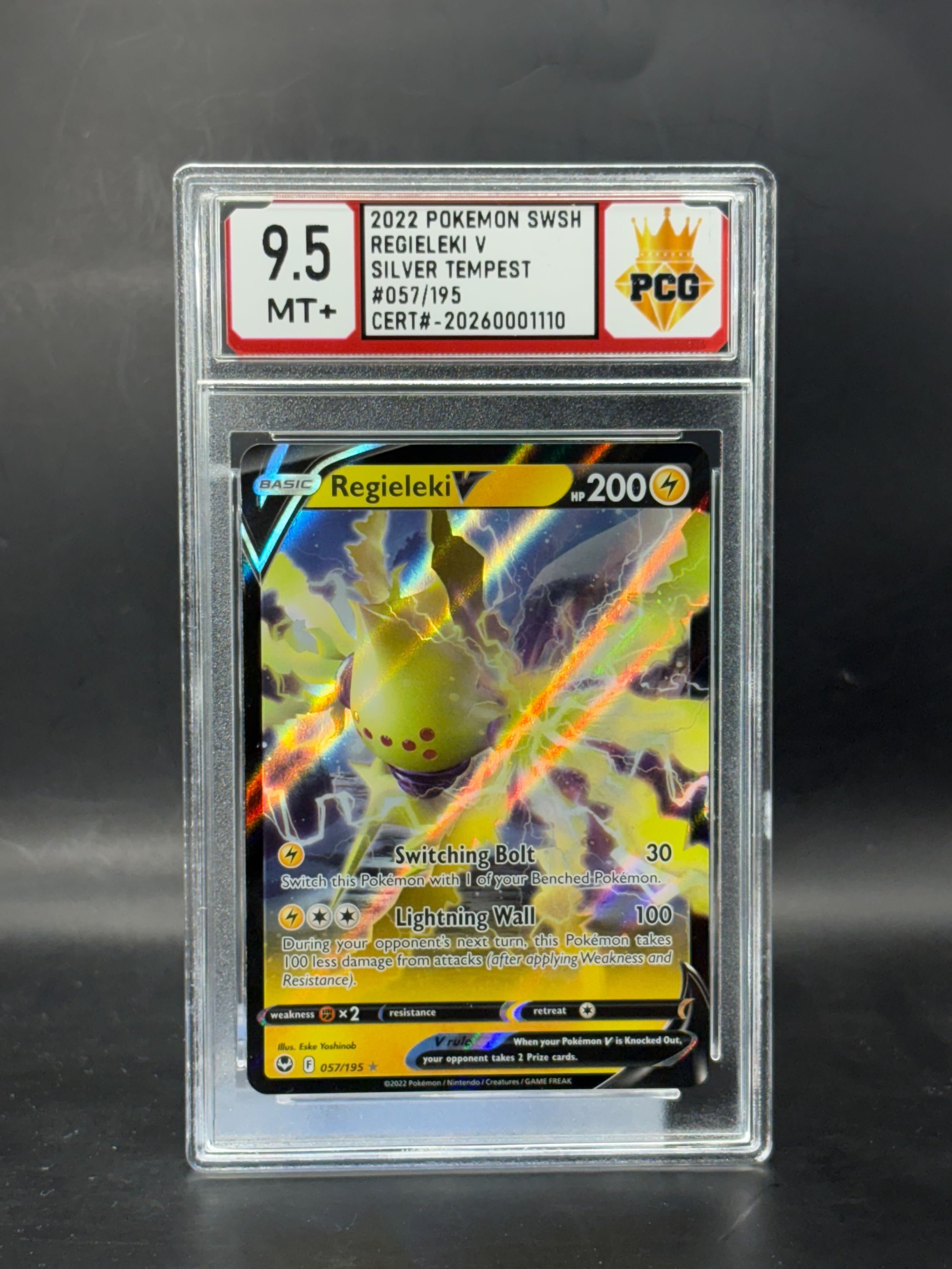 #20260001110 2022 POKEMON SWSH REGIELEKI V 9.5 MT+