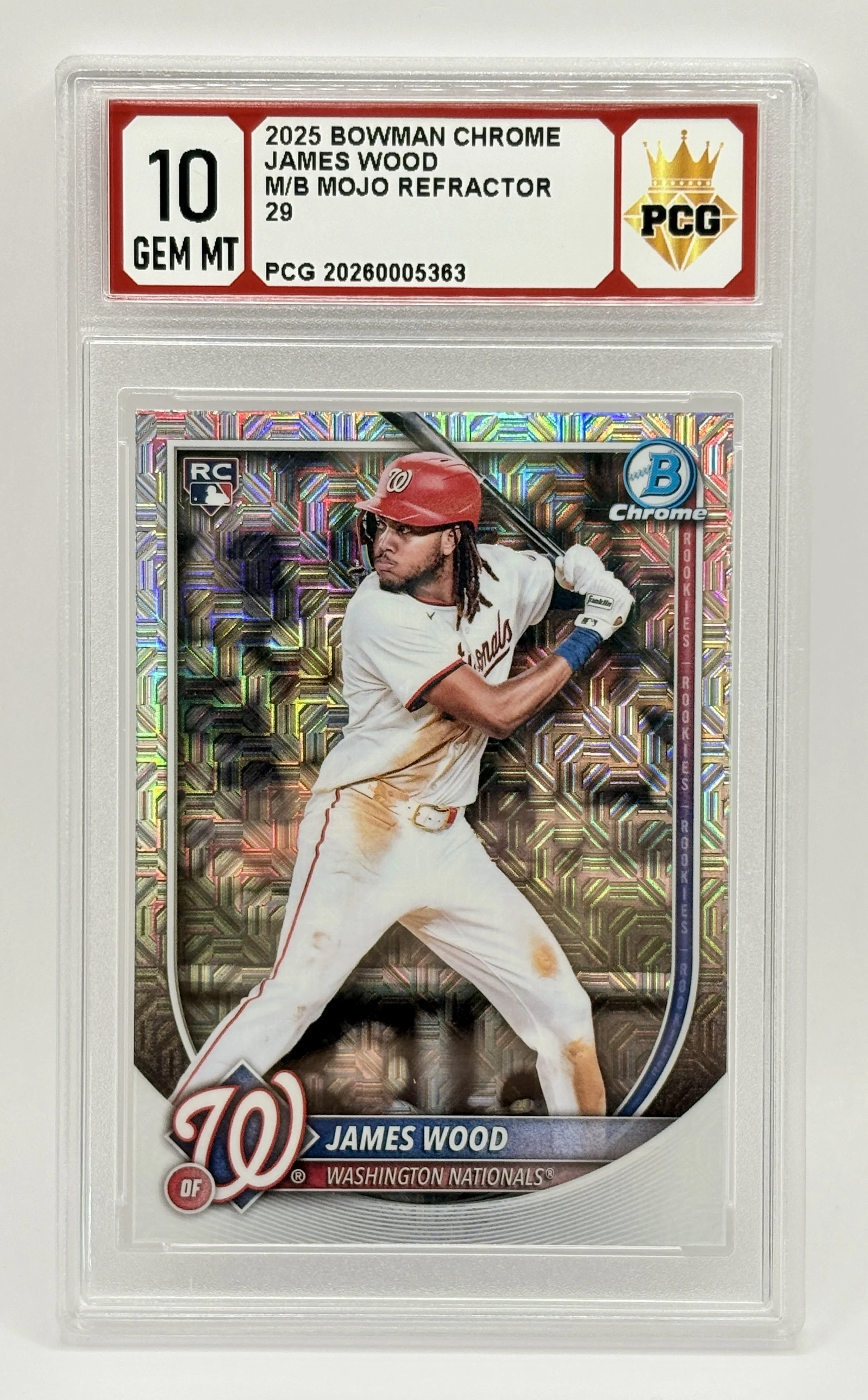 #20260005363 2025 JAMES WOOD 10 GEM MT