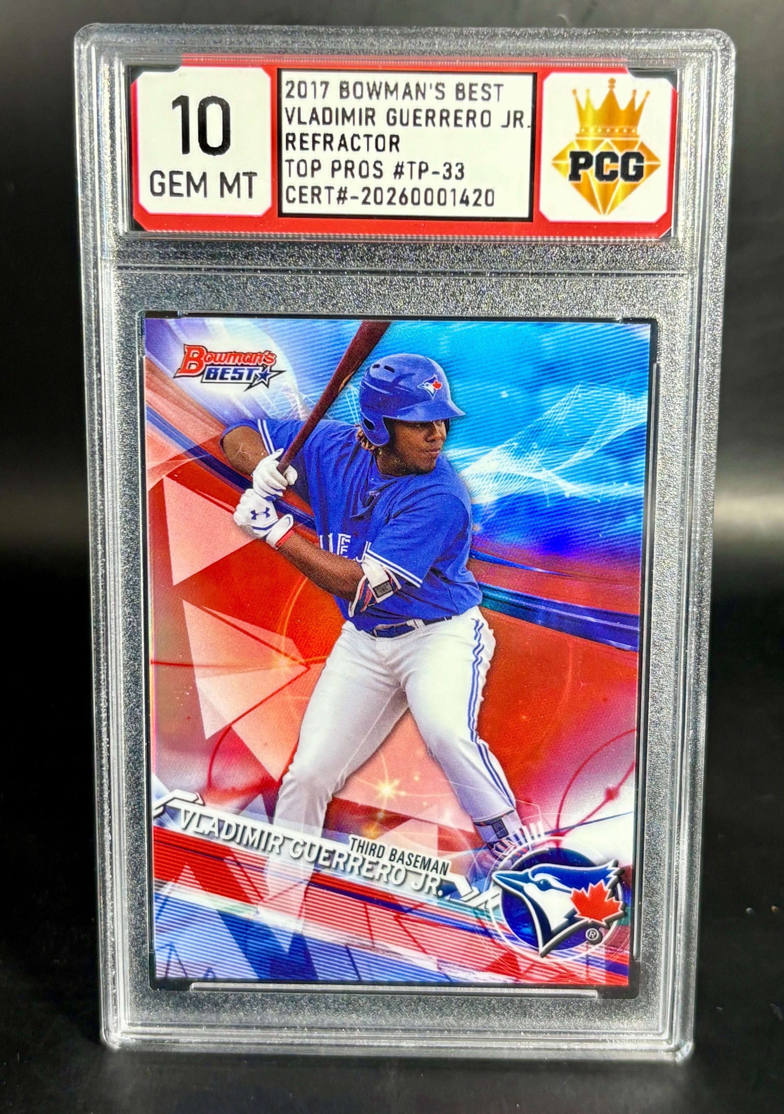 #20260001420 2017 VLADIMR GUERRERO JR. 10 GEM MT