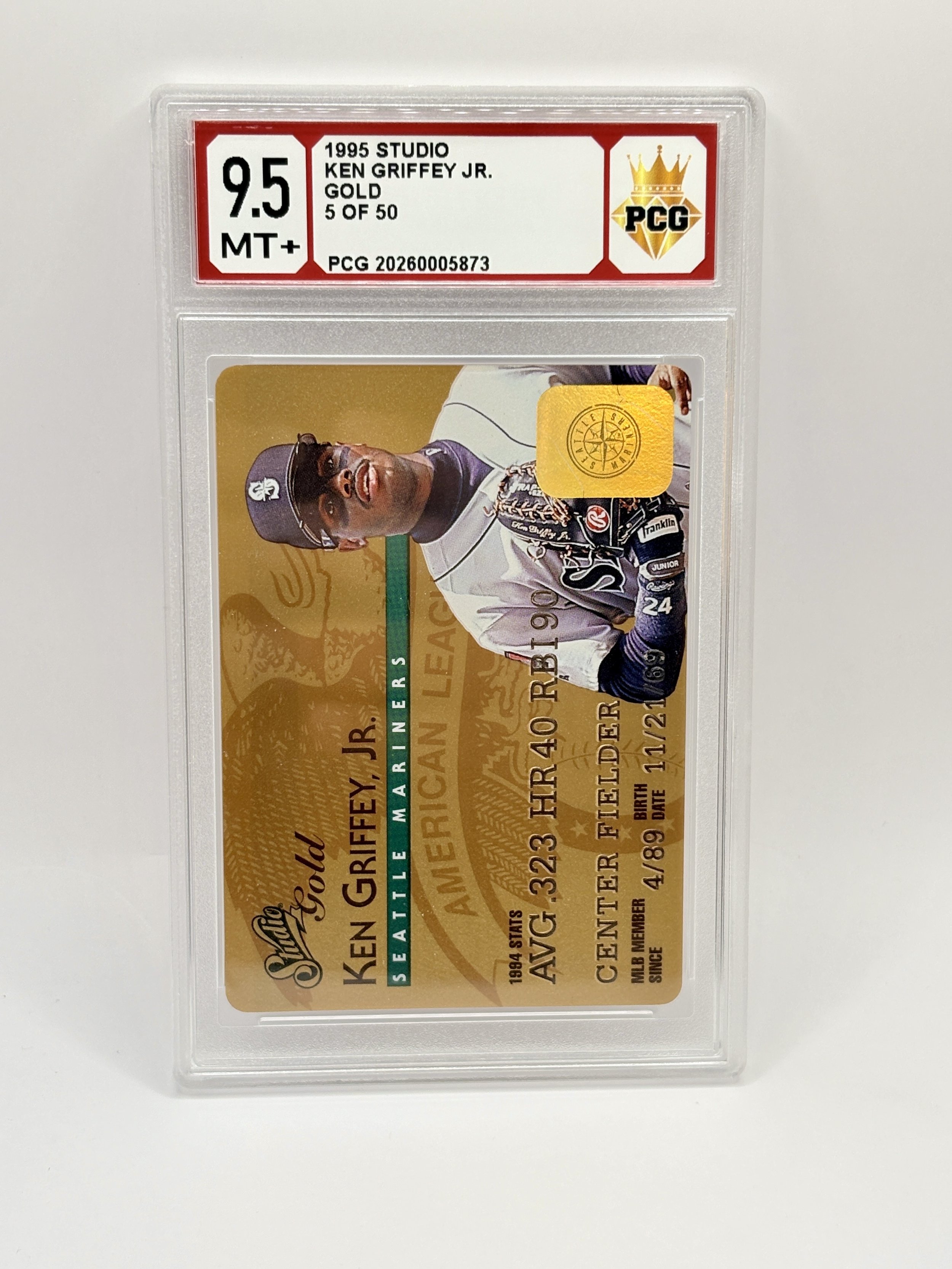 #20260005873 1995 KEN GRIFFEY JR. 9.5 MT+