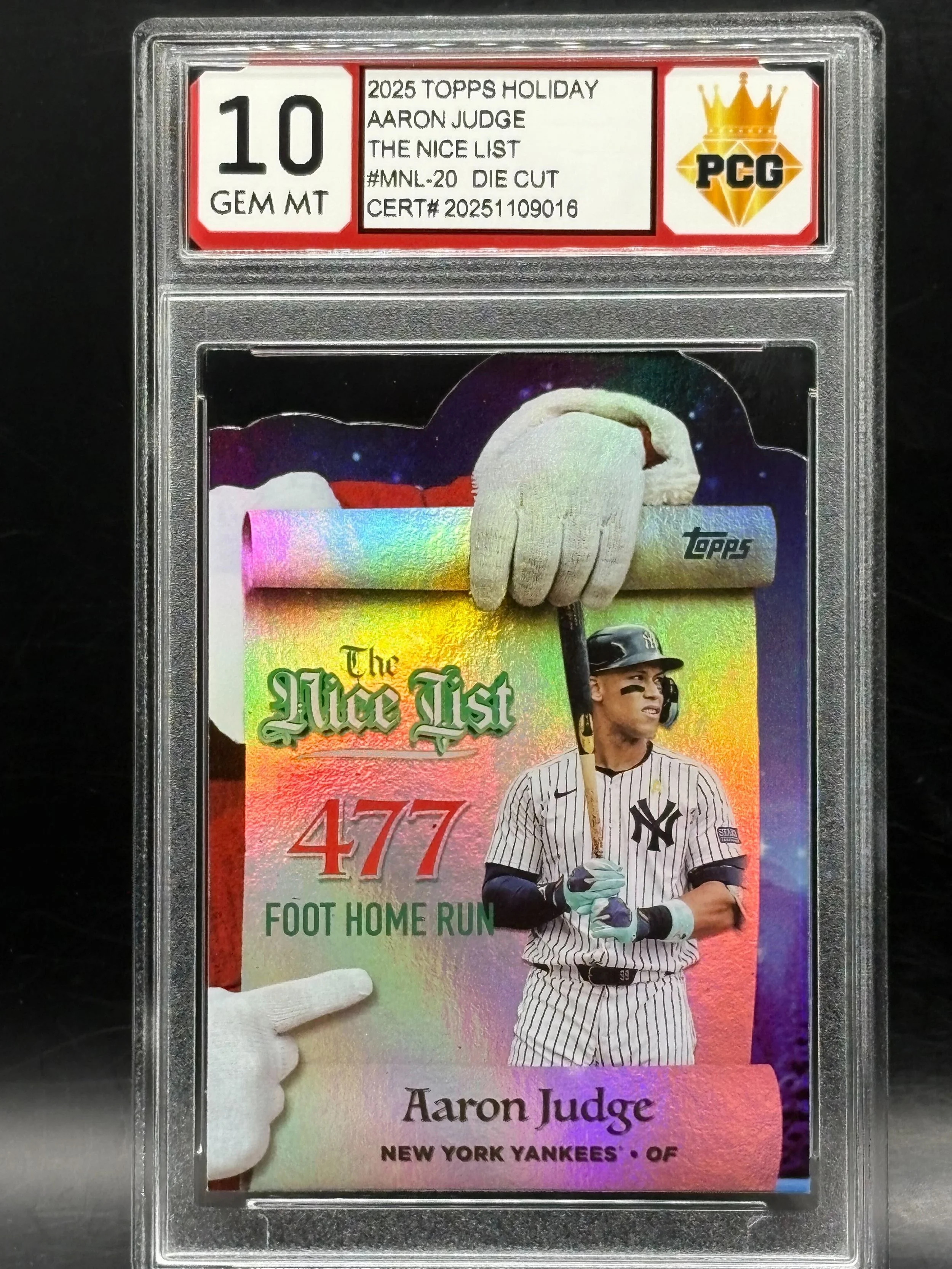 #20251109016 Aaron Judge 10 GEM MT