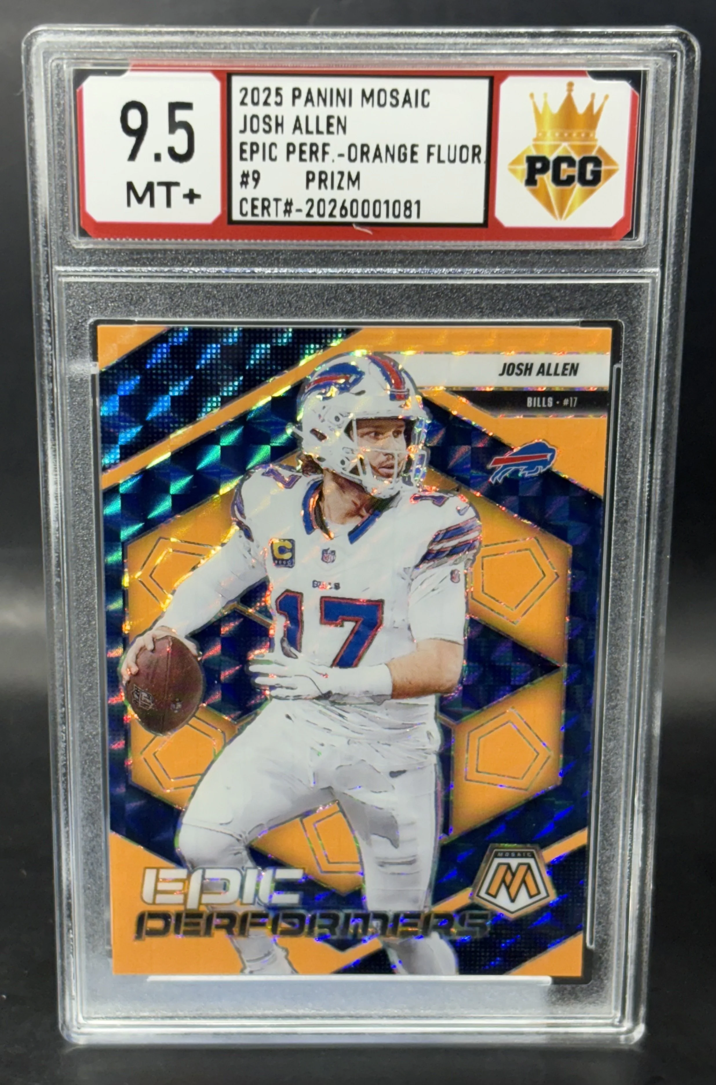 #20260001081 2025 JOSH ALLEN 10 GEM MT