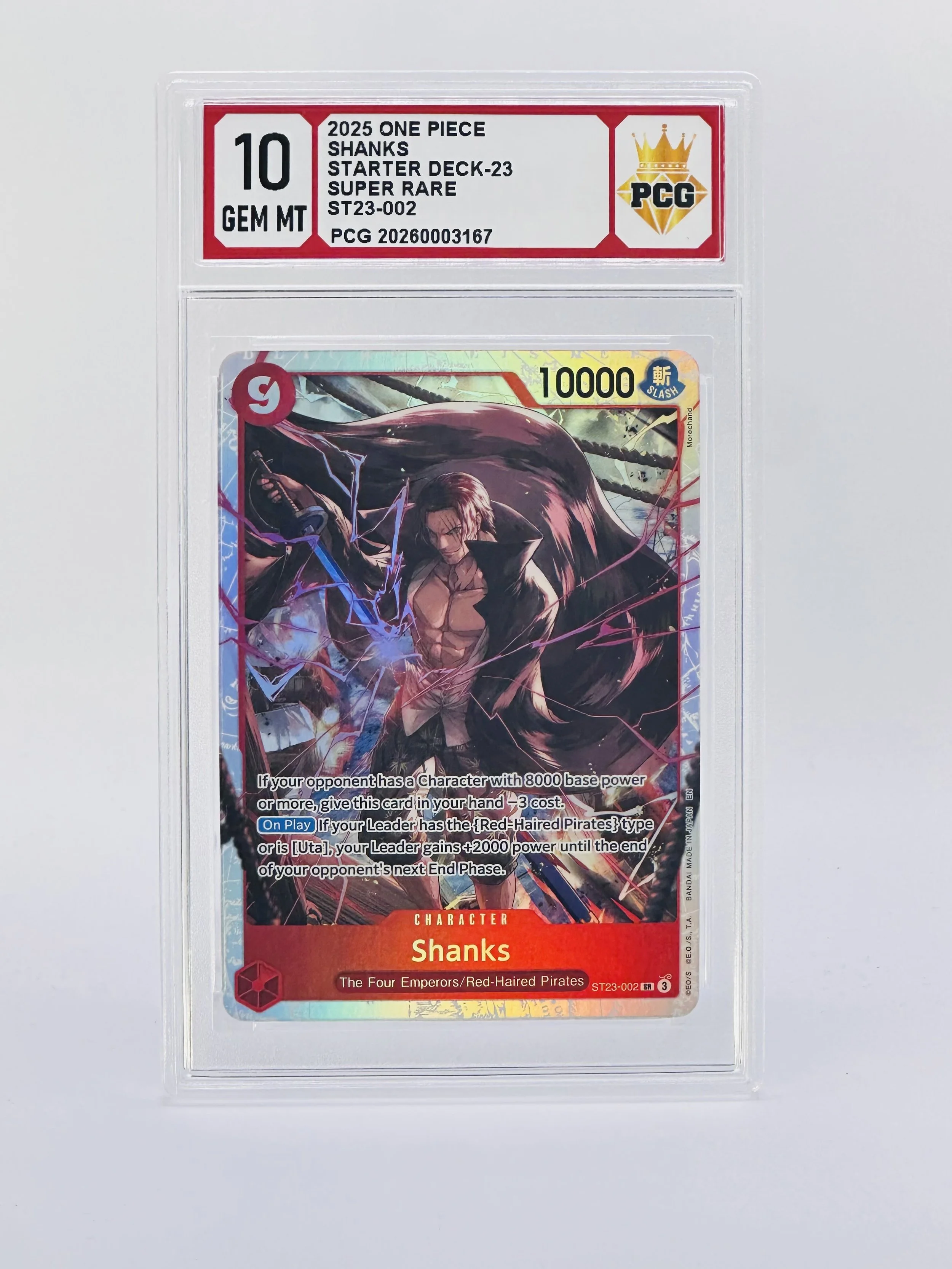 #20260003167 2025 SHANKS 10 GEM MT