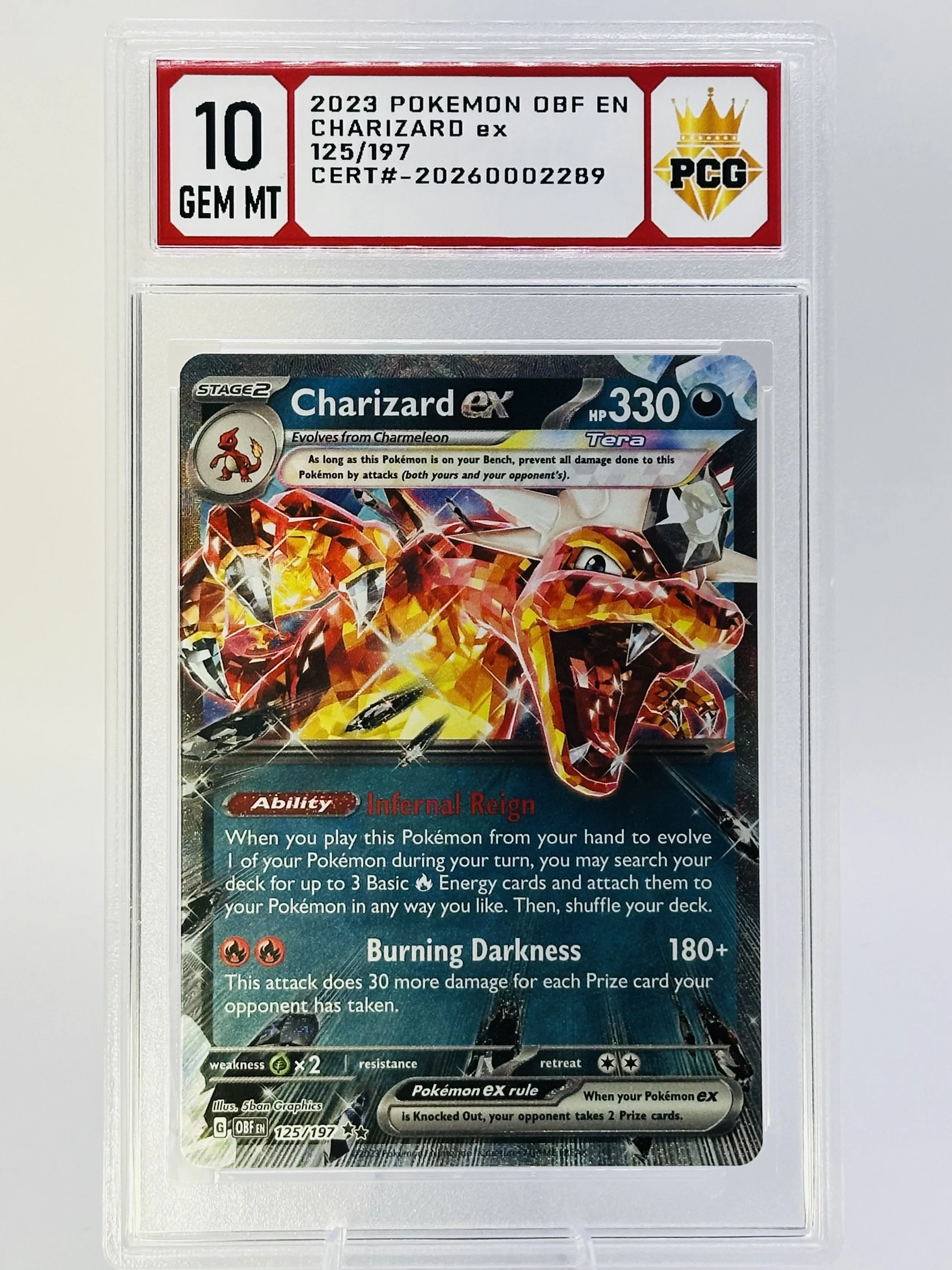 #20260002289 2023 CHRIZARD EX 10 GEM MT