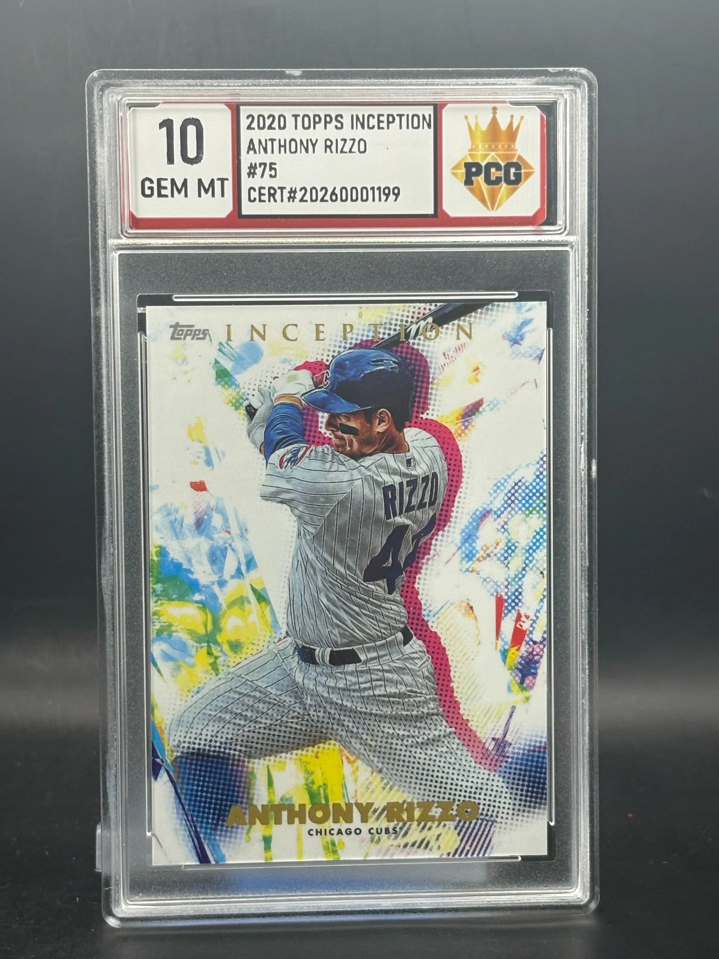 #20260001199 2020 ANTHONY RIZZO 10 GEM MT