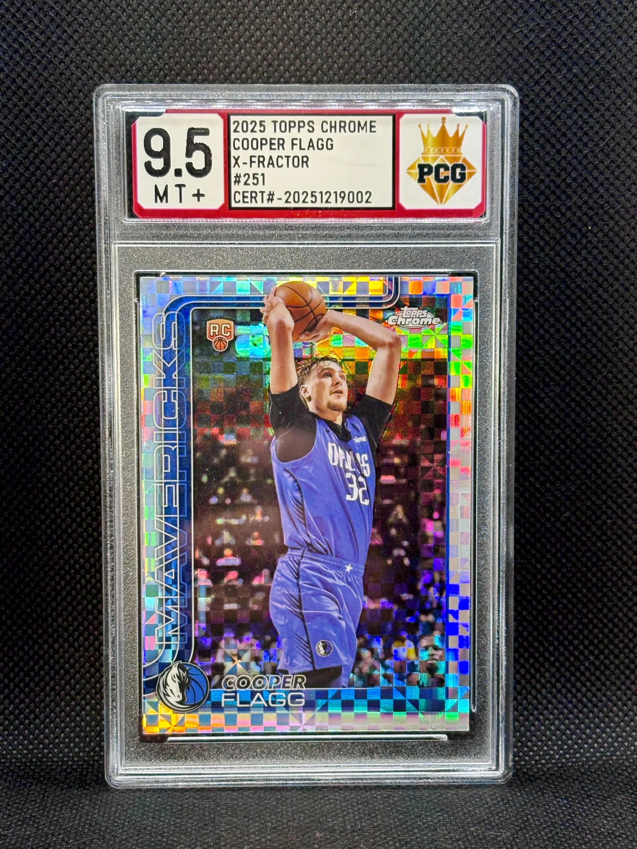 #20251219002 2025 TOPPS CHROME COOPER FLAGG RC 9.5 MT+