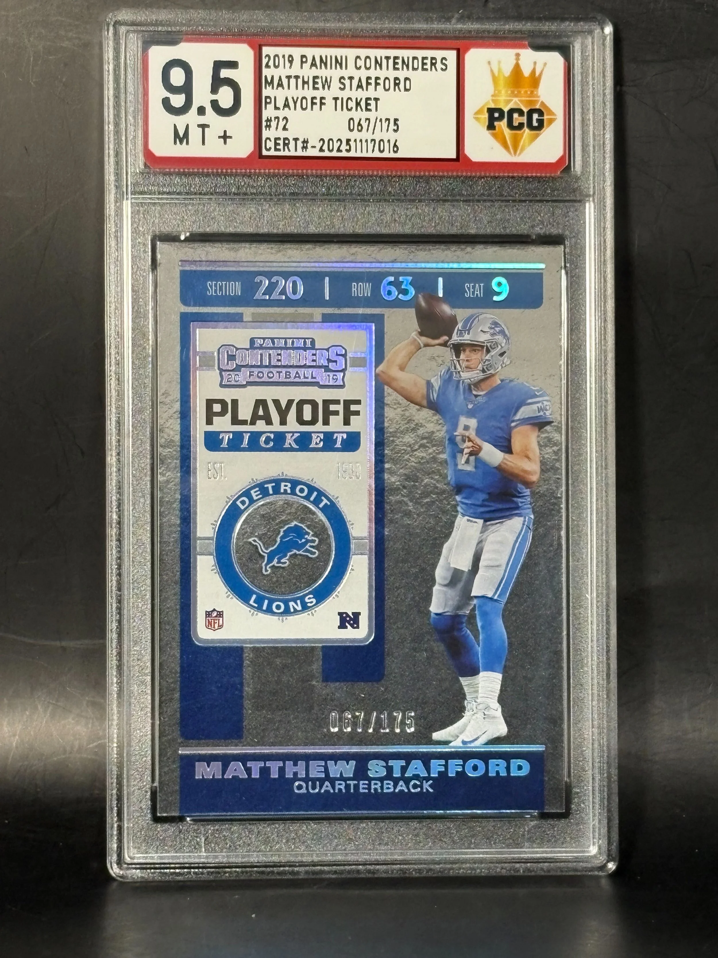 #20251117016 Matthew Stafford 9.5 MT+
