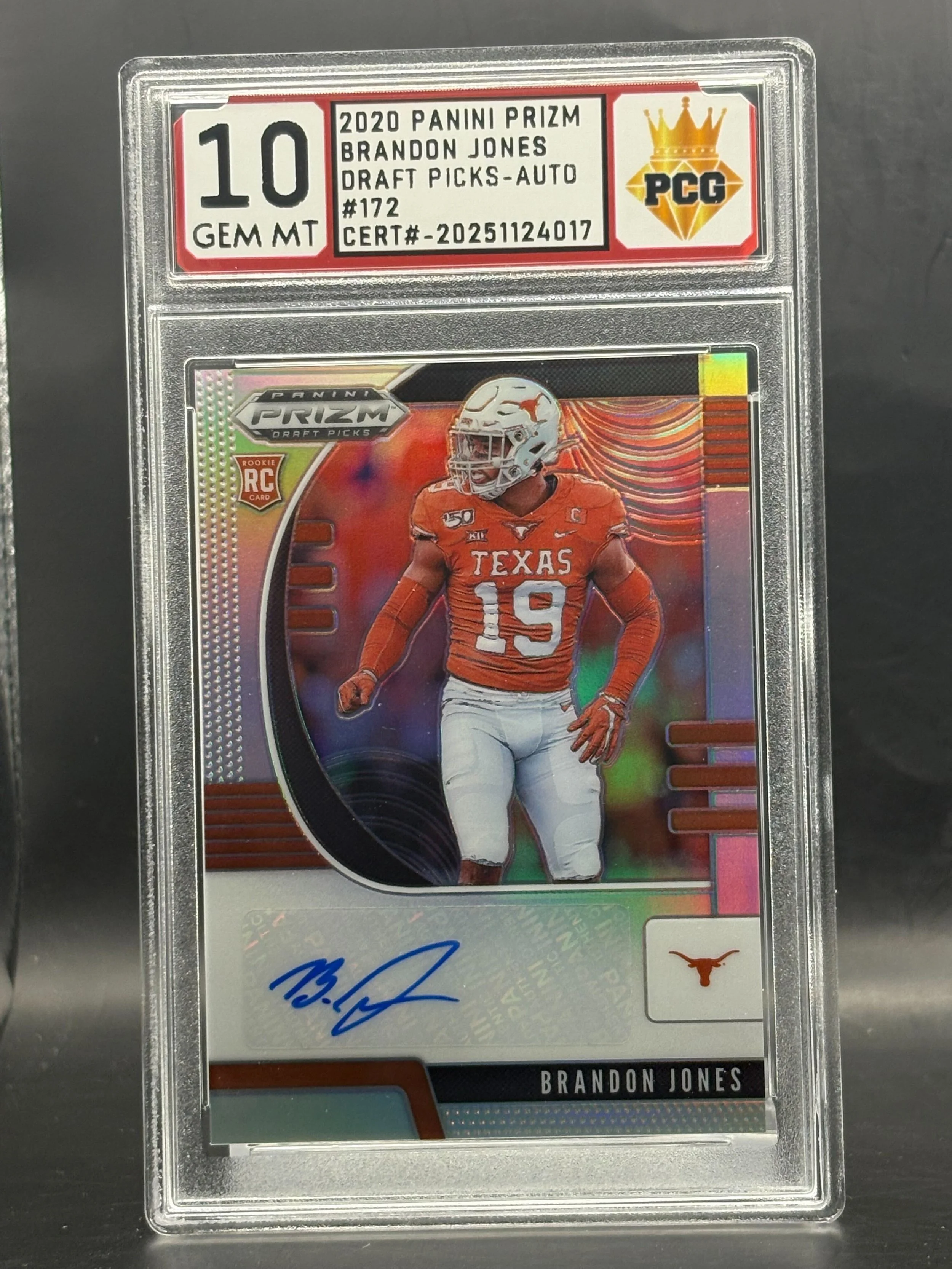 #20251124017 Brandon Jones RC Auto 10 GEM MT