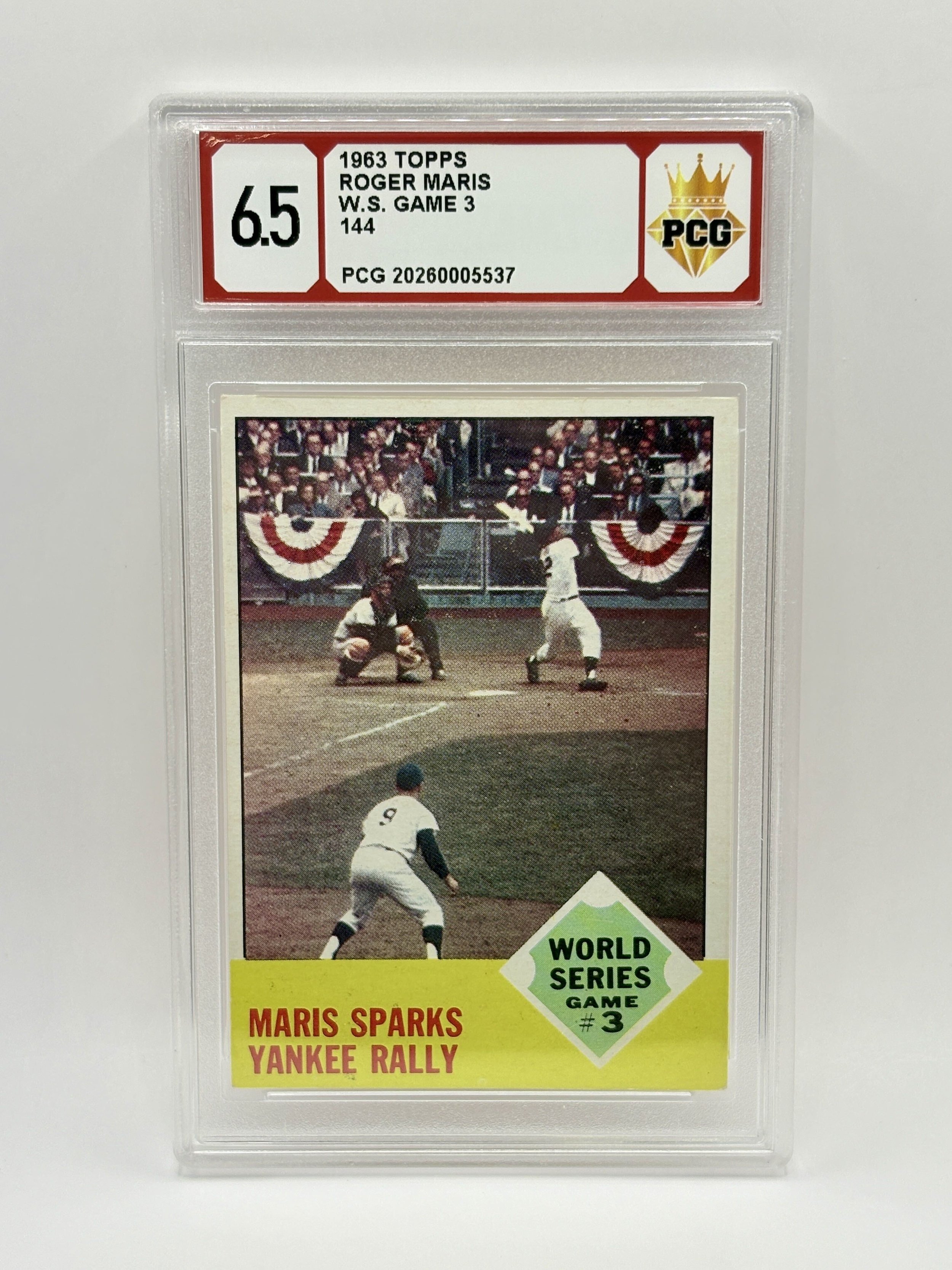 #20260005537 1963 ROGER MARIS 6.5
