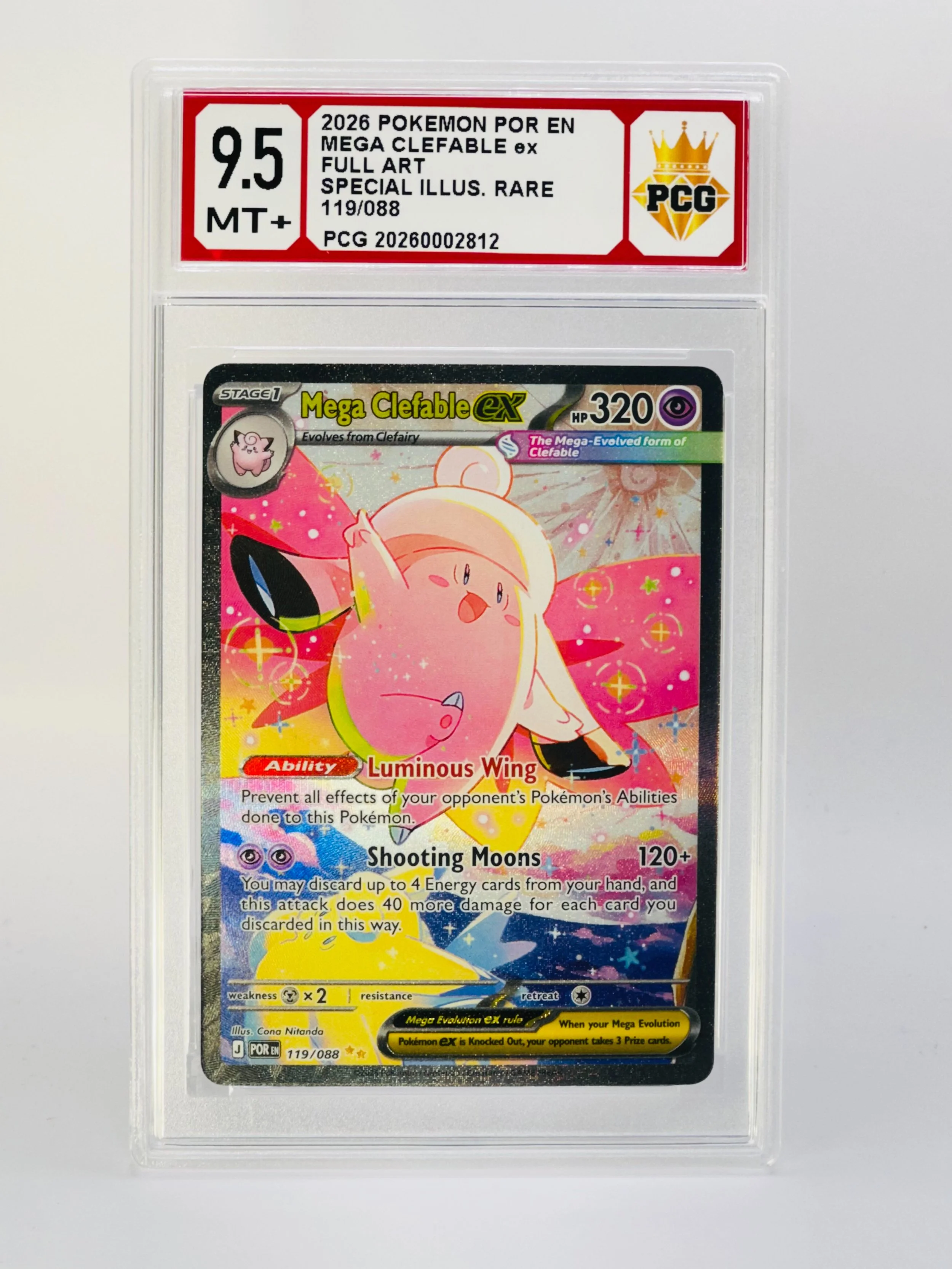 #20260002812 2026 MEGA CLEFABLE EX 9.5 MT+