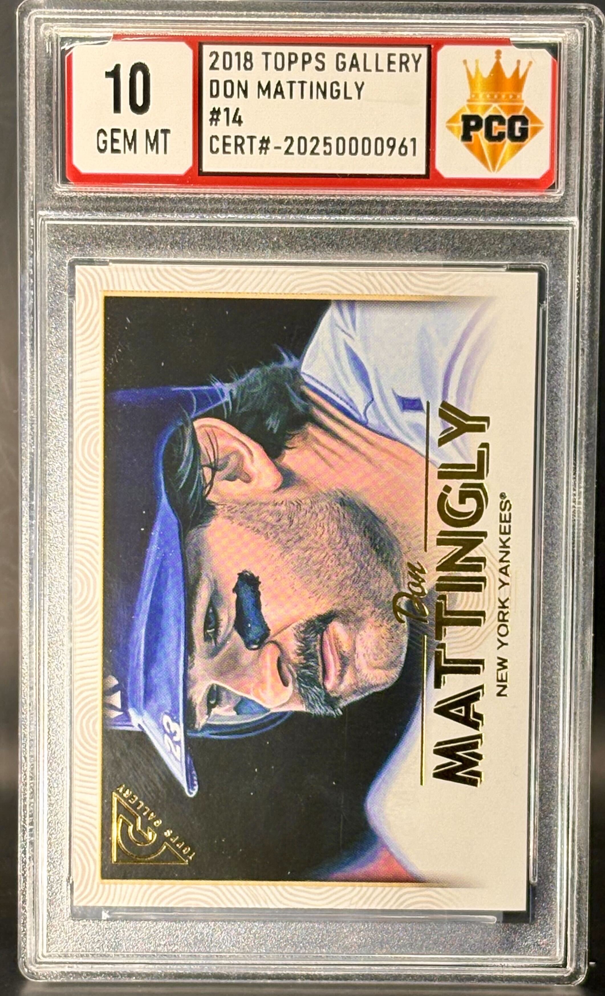#20250000961 2018 DON MATTINGLY 10 GEM MT