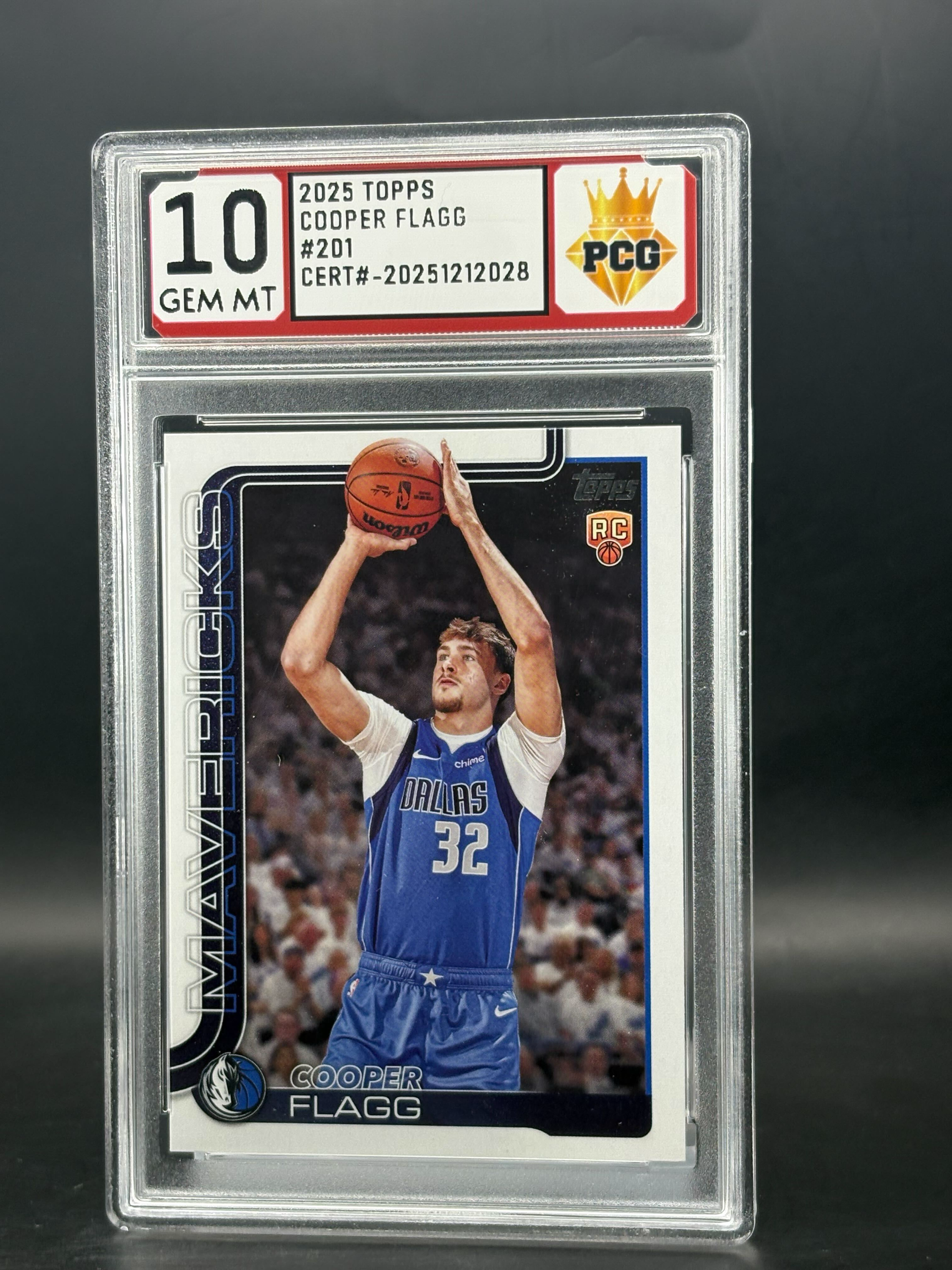 #20251212028 Cooper Flagg RC 10 GEM MT