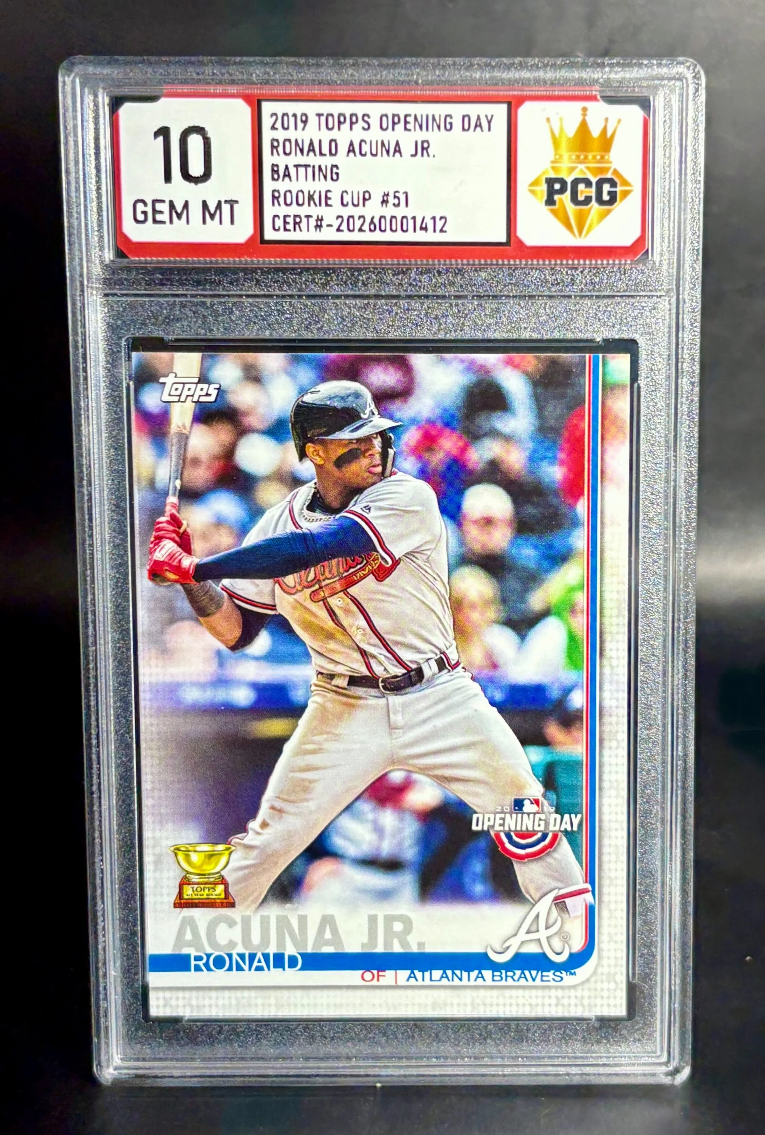 #20260001412 2019 RONALD ACUNA 10 GEM MT