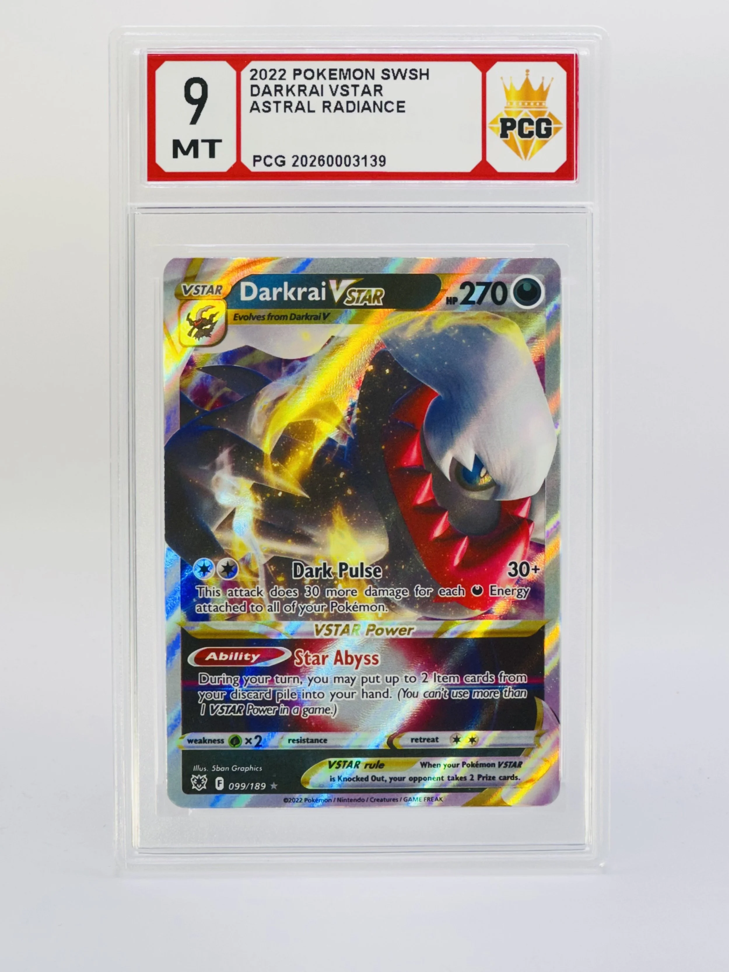 #20260003139 2022 DARKRAI VSTAR 9 MT