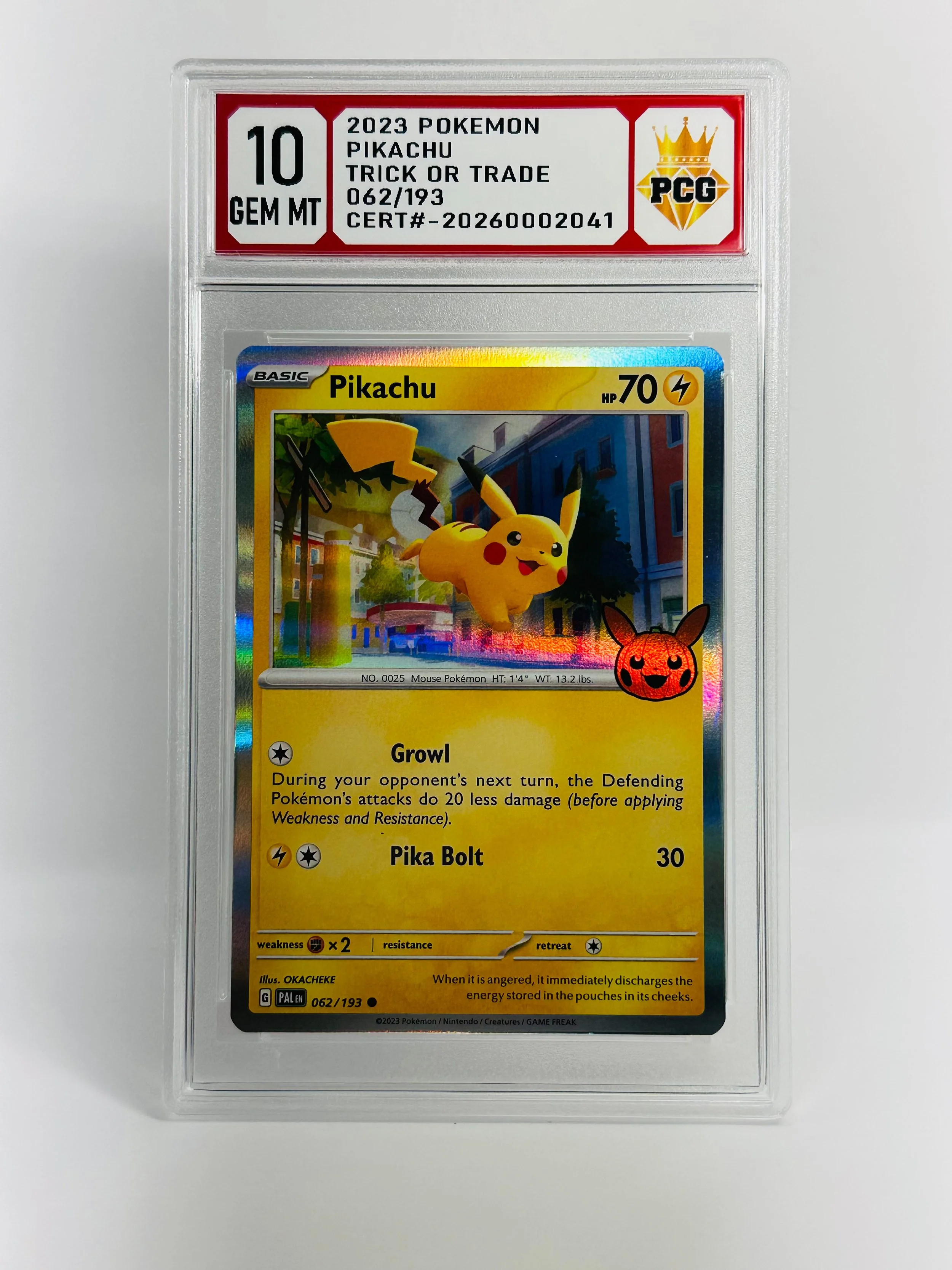 #20260002041 2023 PIKACHU 10 GEM MT