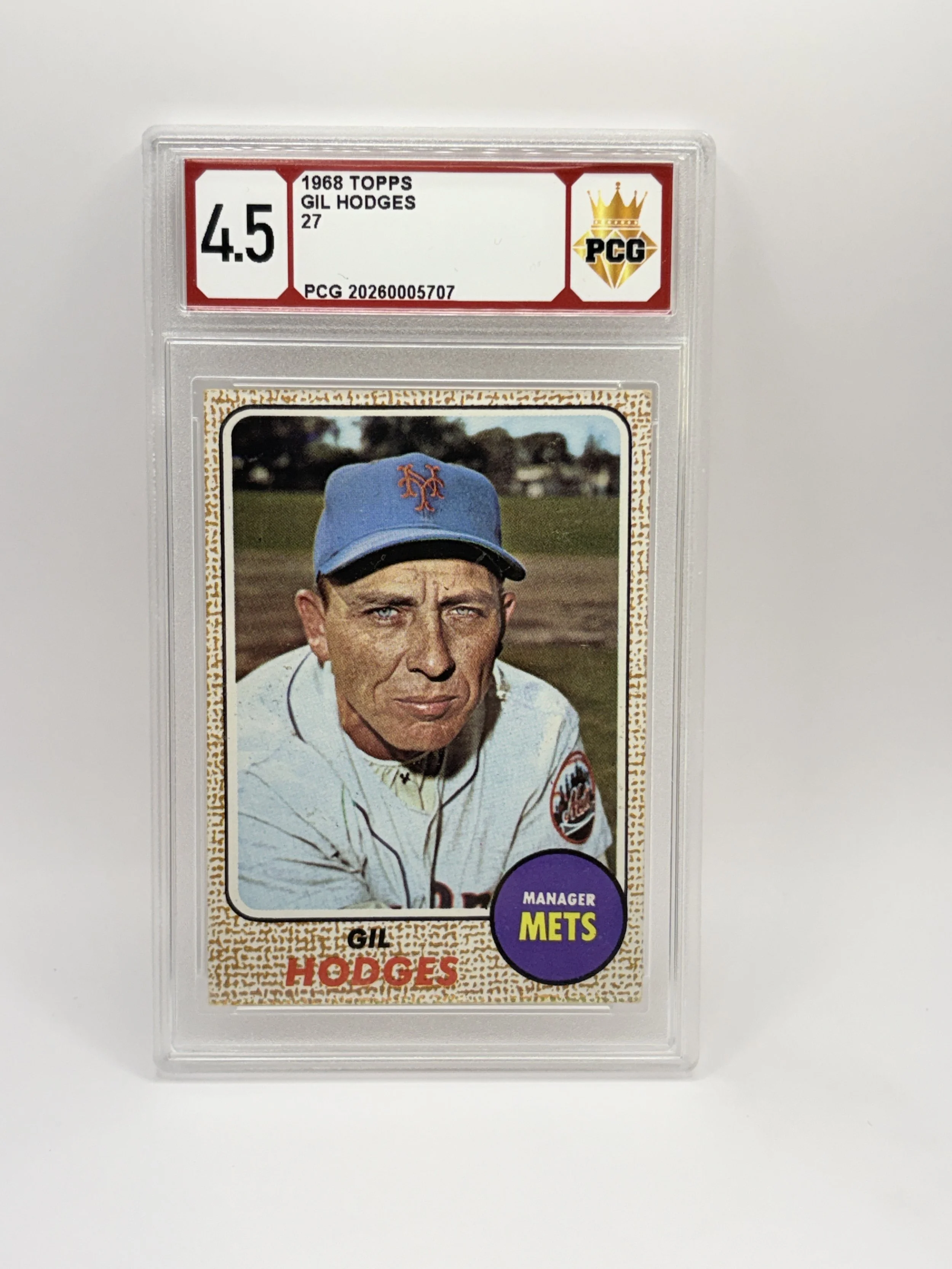 #20260005707 1968 GIL HODGES 4.5