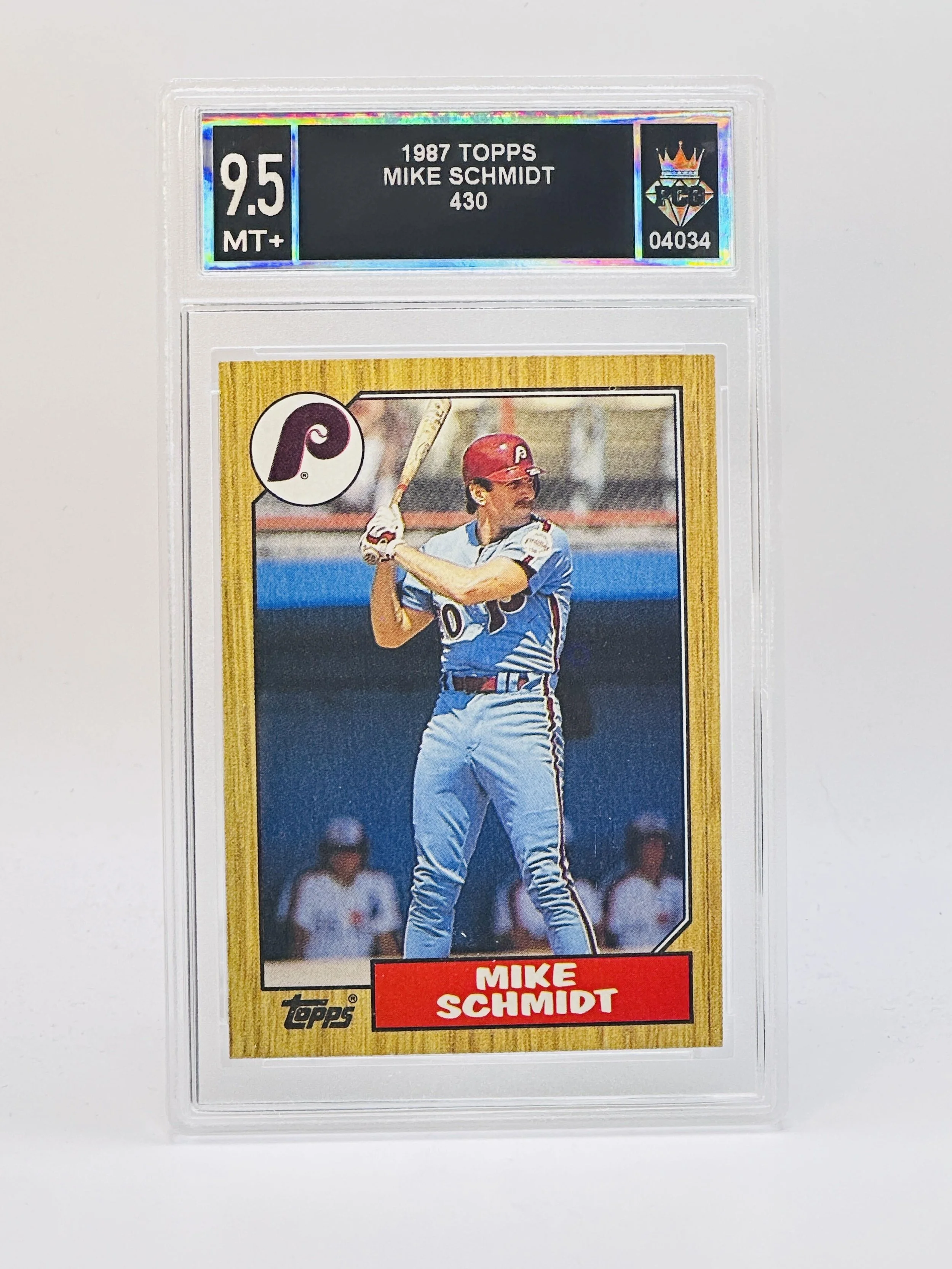 #20260004034 1987 MIKE SCHMIDT 9.5 MT+