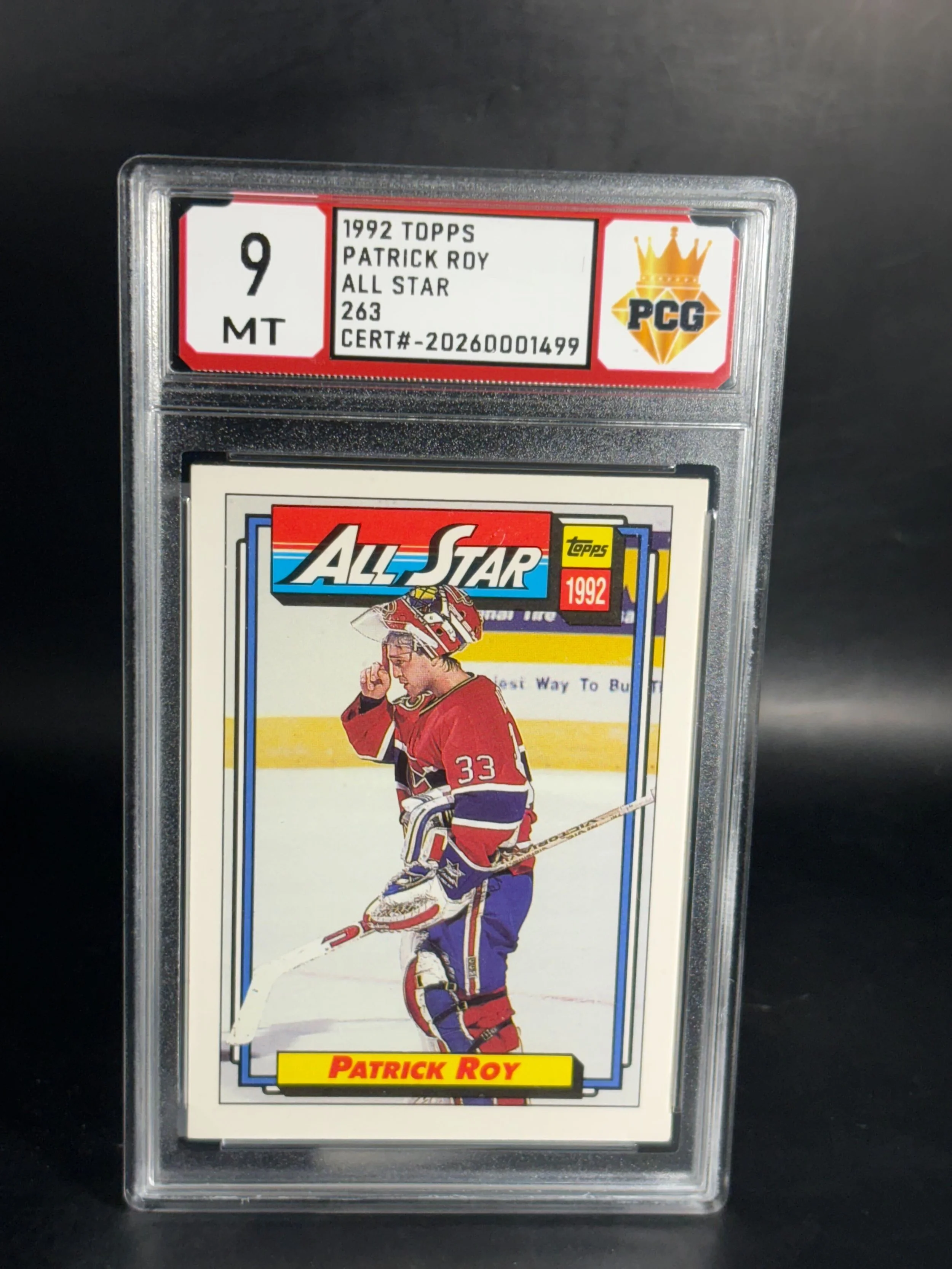 #20260001499 1992 PATRICK ROY 9 MT