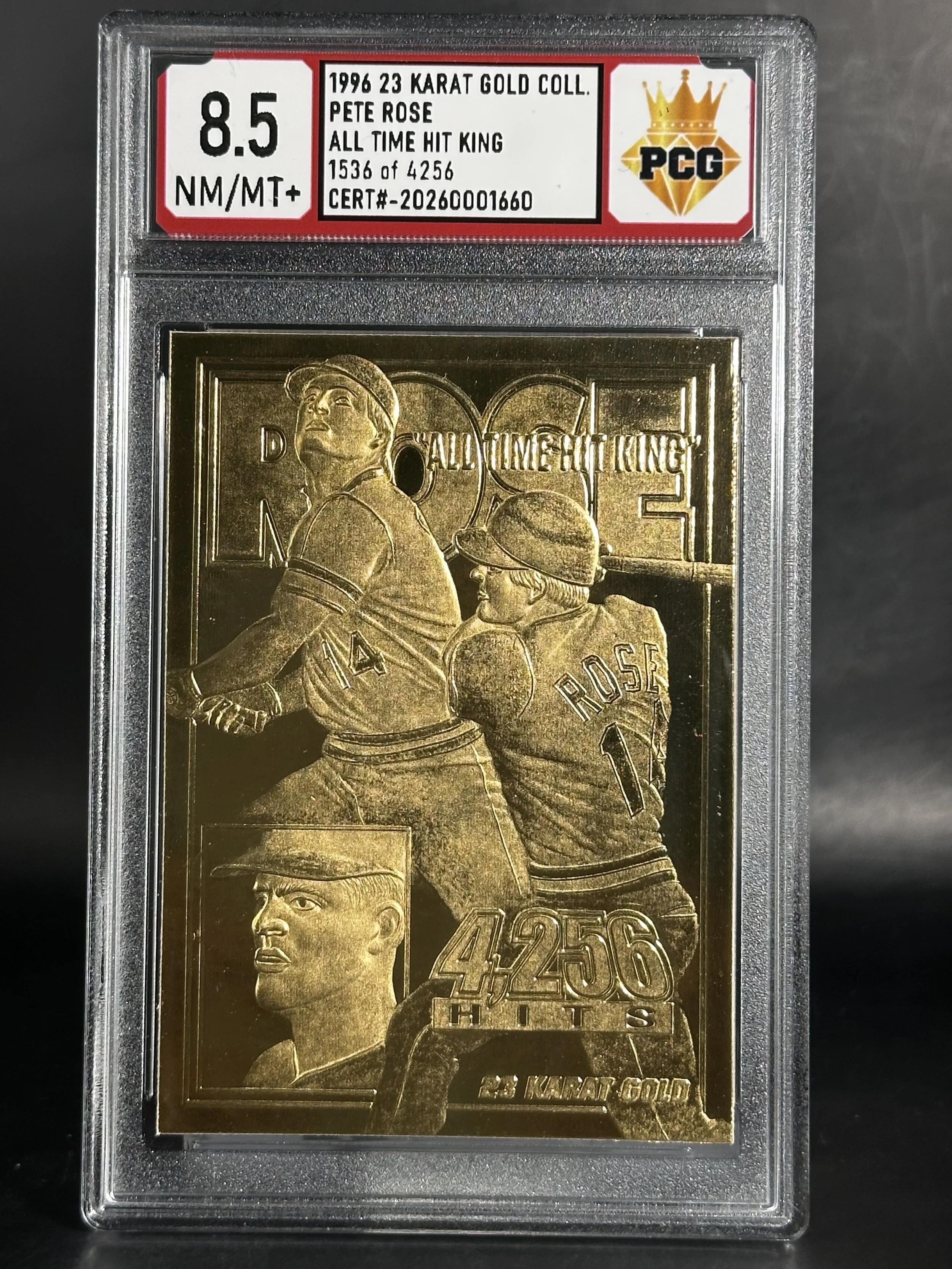 #20260001660 1996 PETE ROSE 8.5 NM/MT+