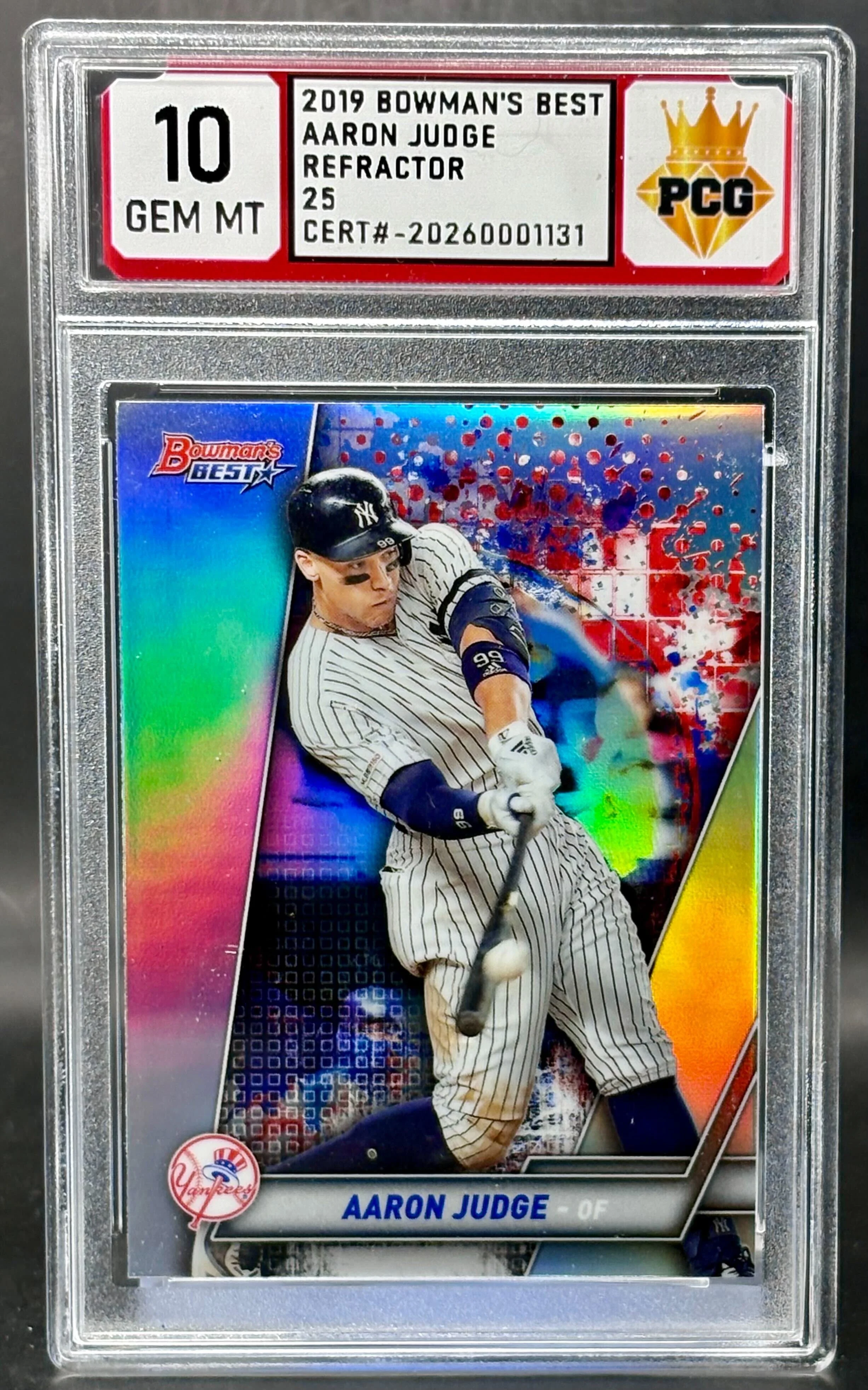 #20260001131 2019 AARON JUDGE 10 GEM MT
