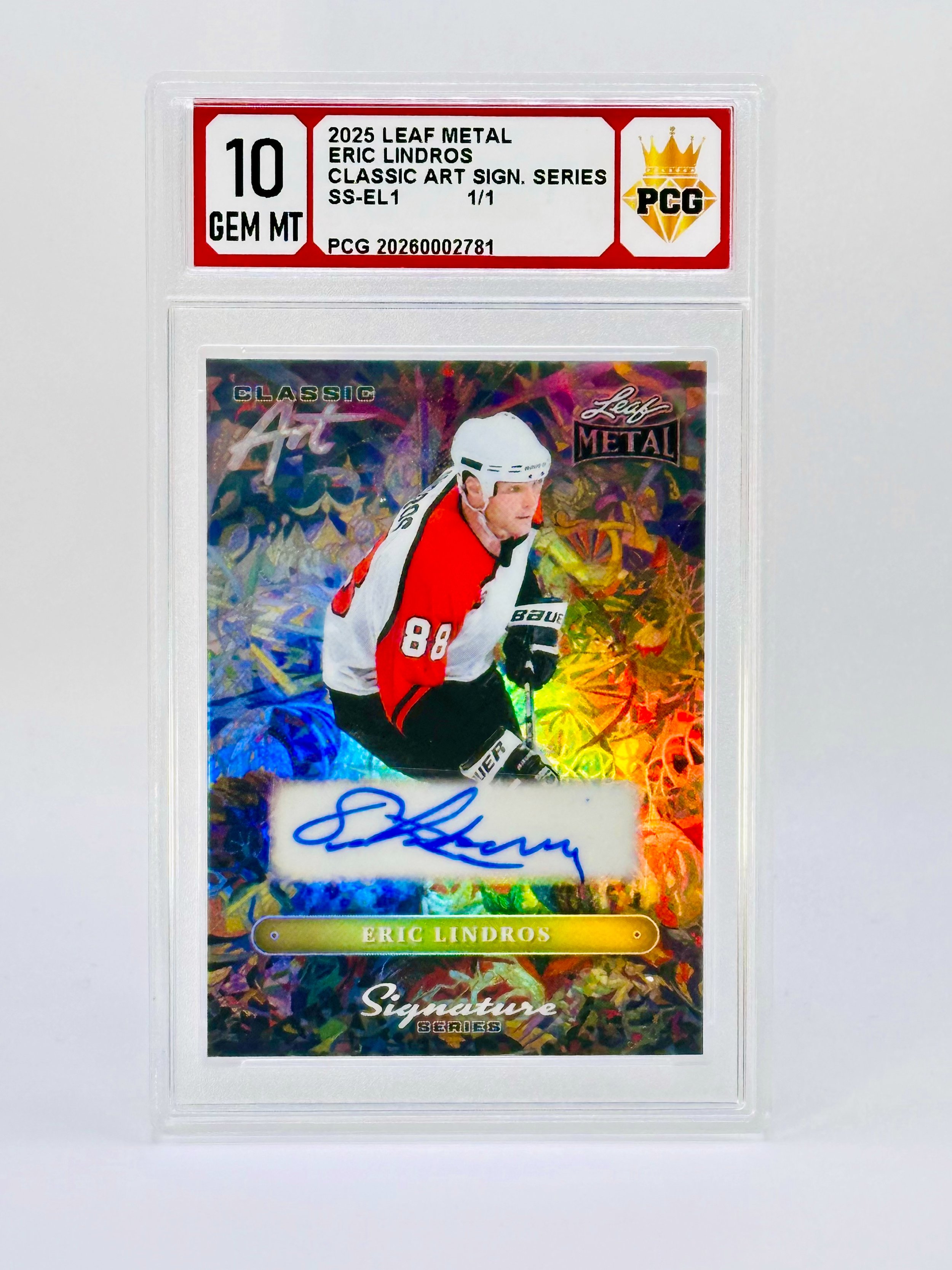 #20260002781 2025 ERIC LINDROS 10 GEM MT