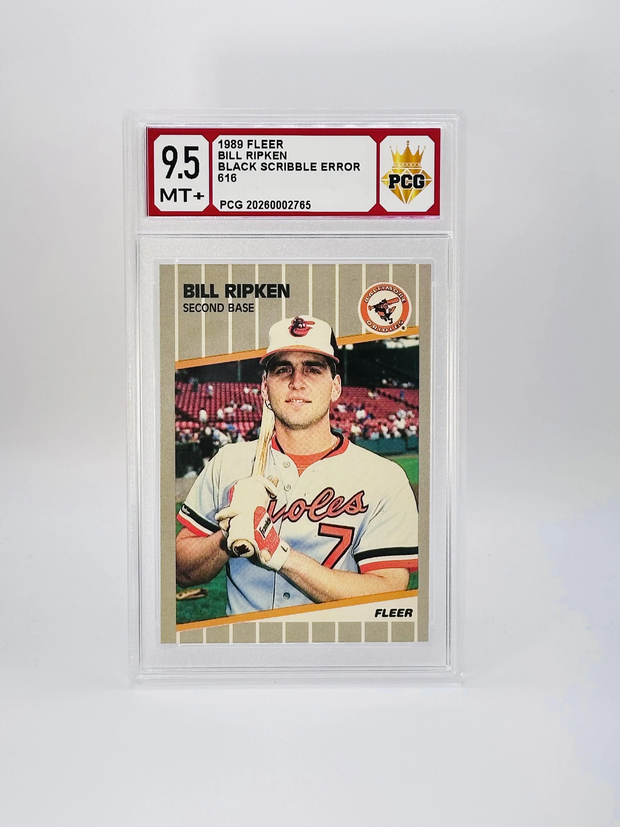 #20260002765 1989 BILL RIPKEN 9.5 MT+