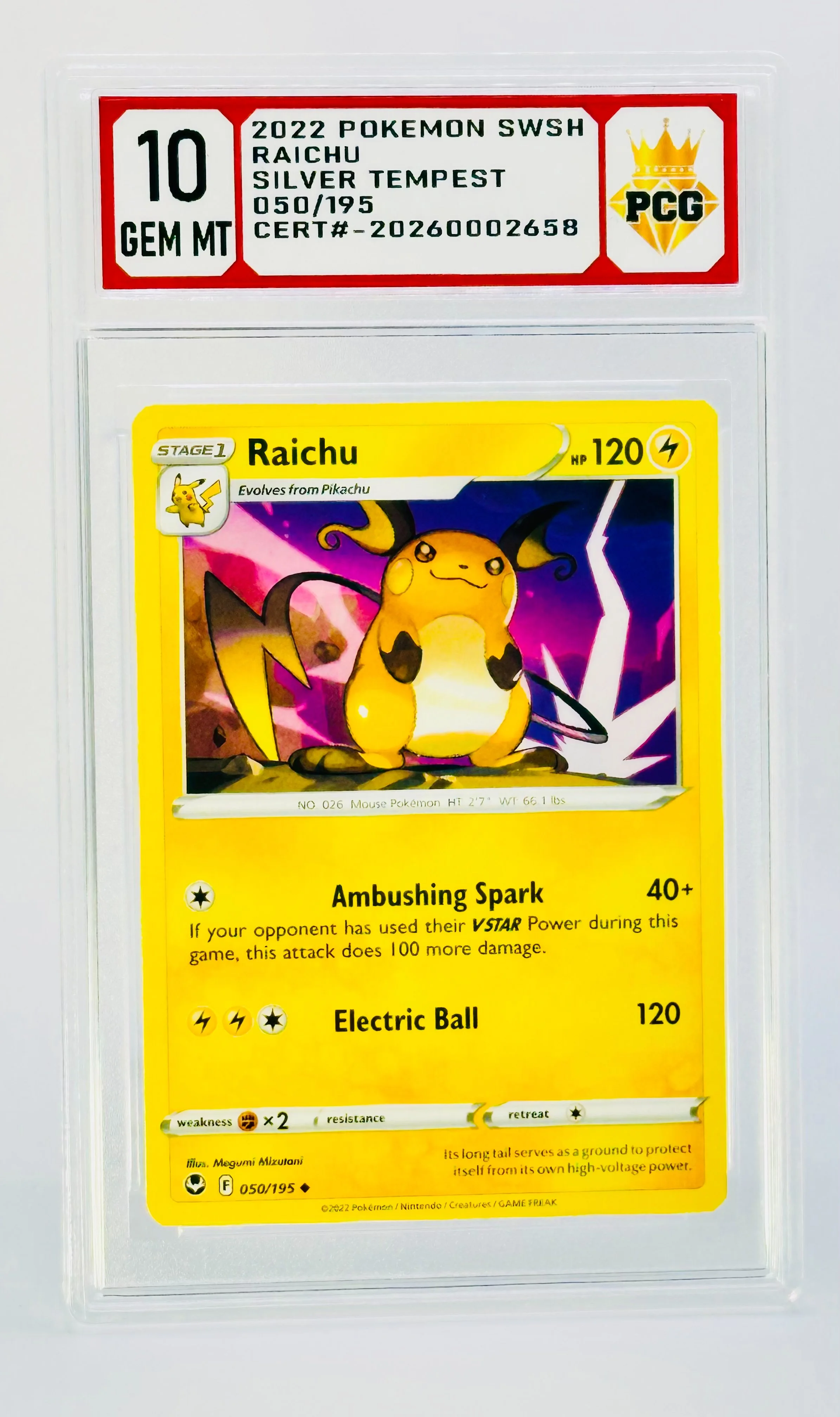 #20260002658 2022 POKEMON SWSH 10 GEM MT