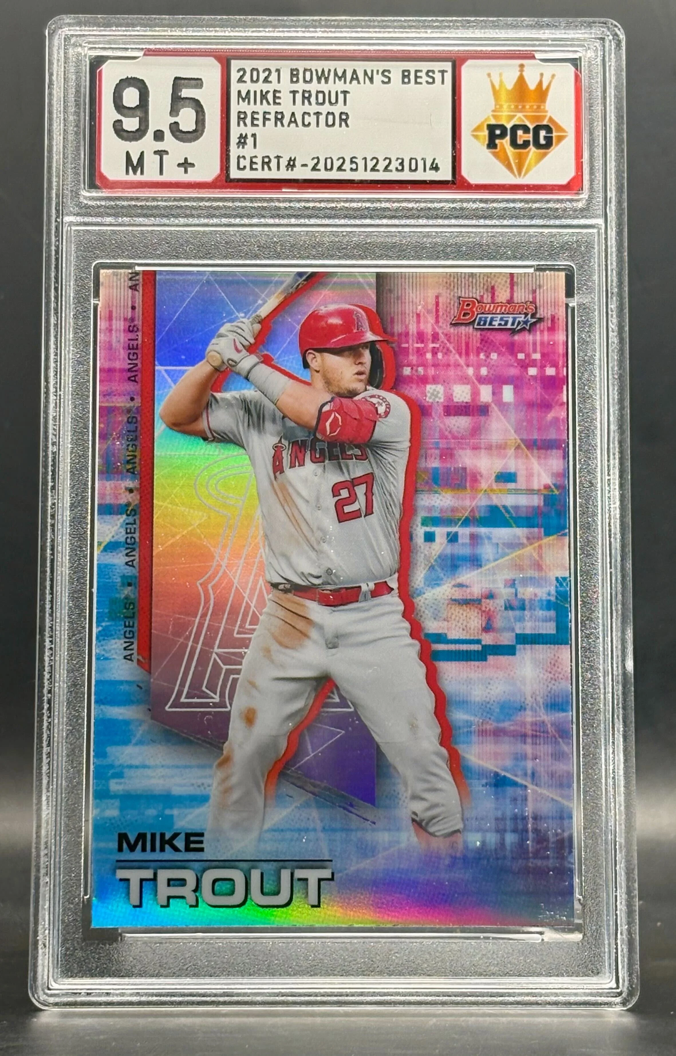 #20251223014 2021 MIKE TROUT REF 9.5 MT+