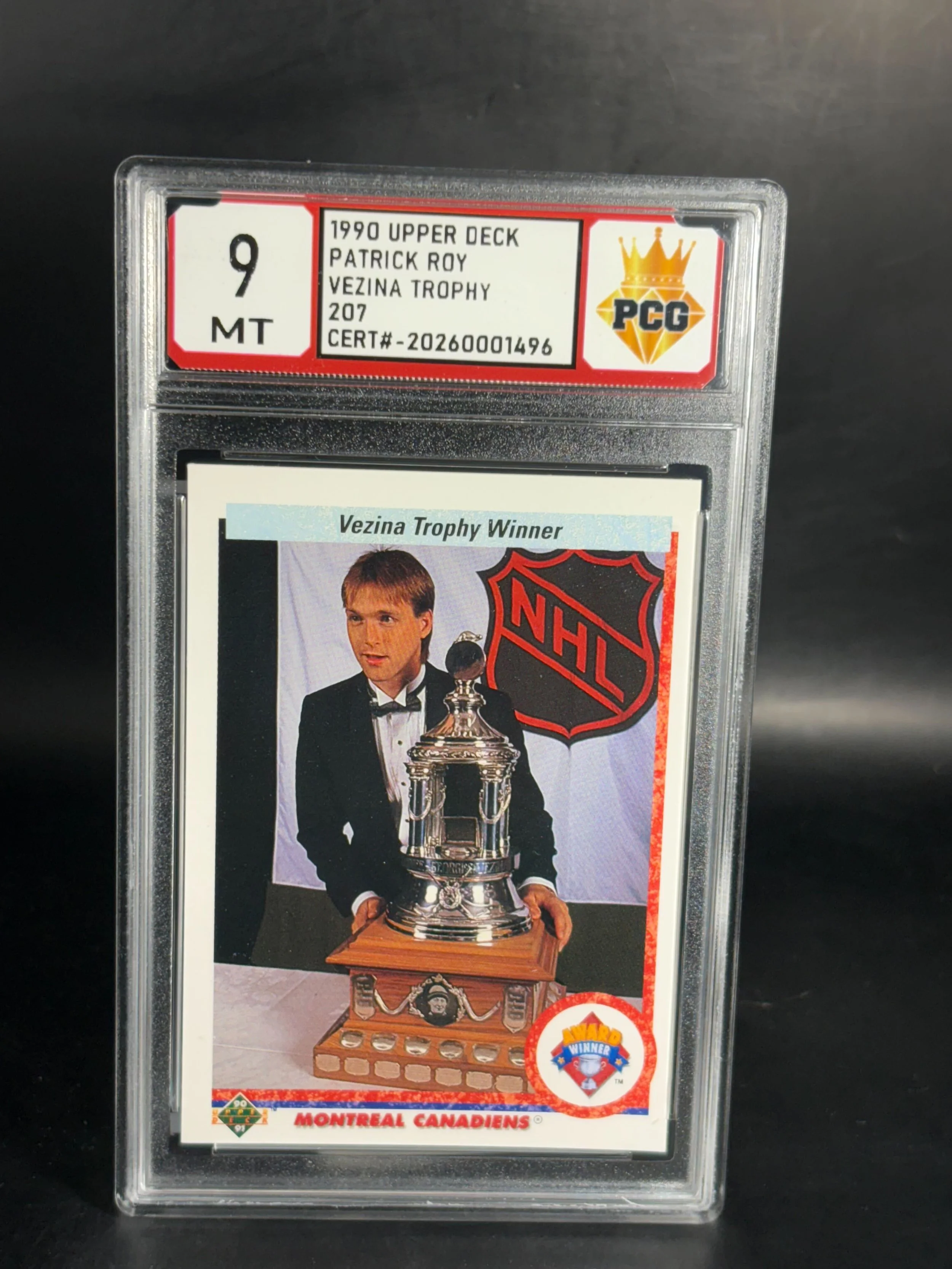 #20260001496 1990 PATRICK ROY 9 MT