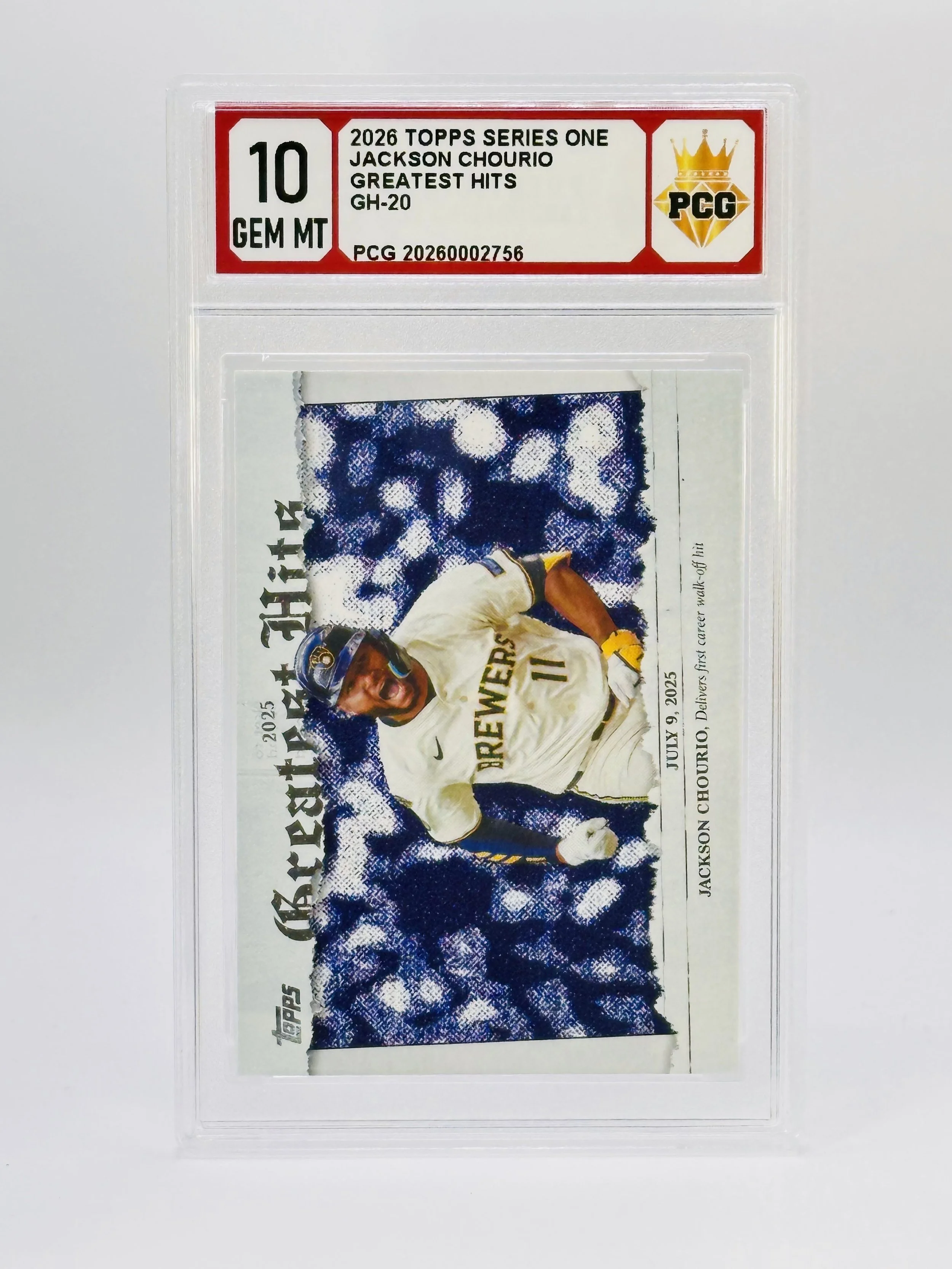 #20260002756 2026 JACKSON CHOURIO 10 GEM MT
