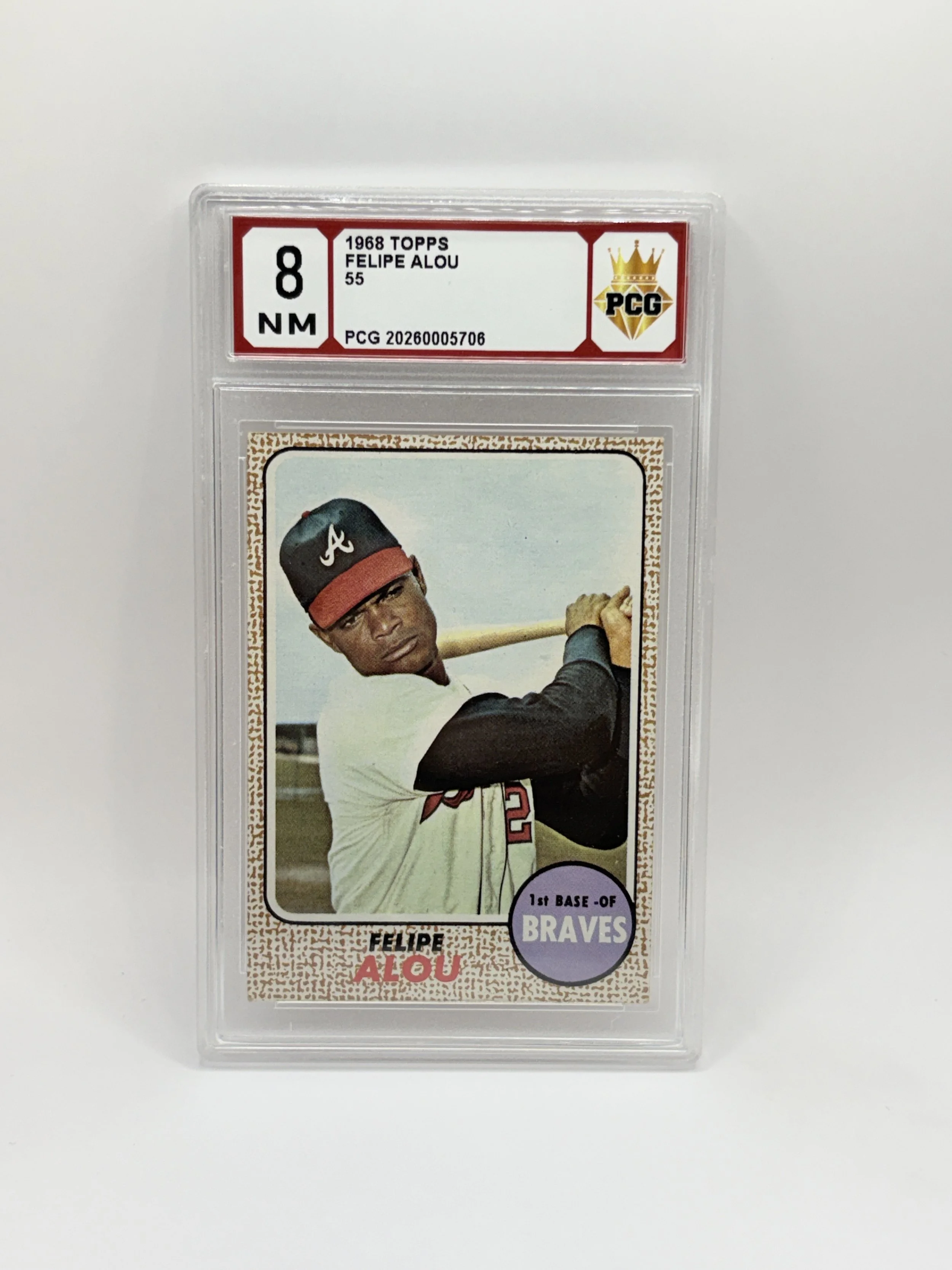 #20260005706 1968 FELIPE ALOU 8 NM