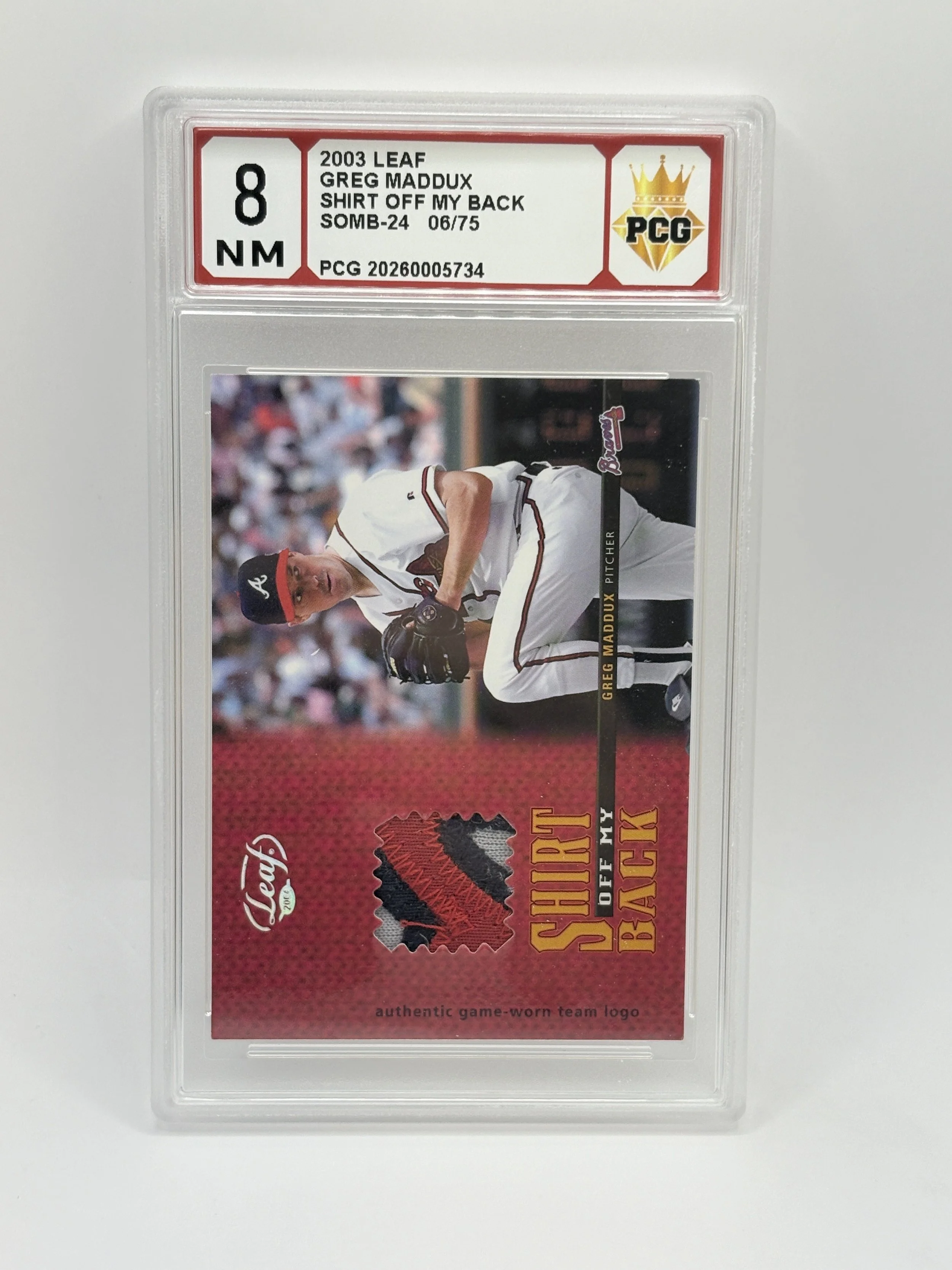 #20260005734 2003 GREG MADDUX 8 NM
