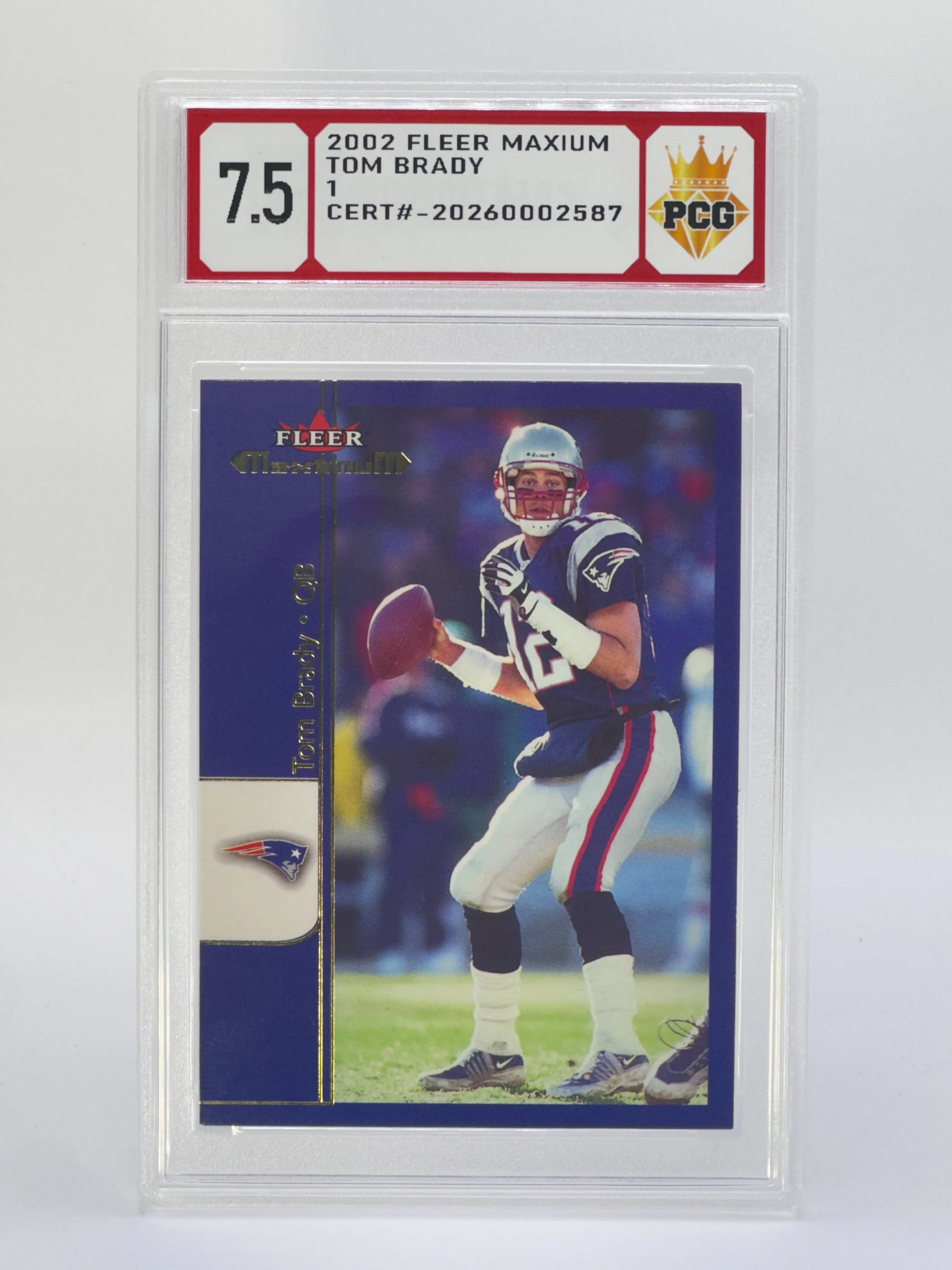 #20260002587 2002 TOM BRADY 7.5