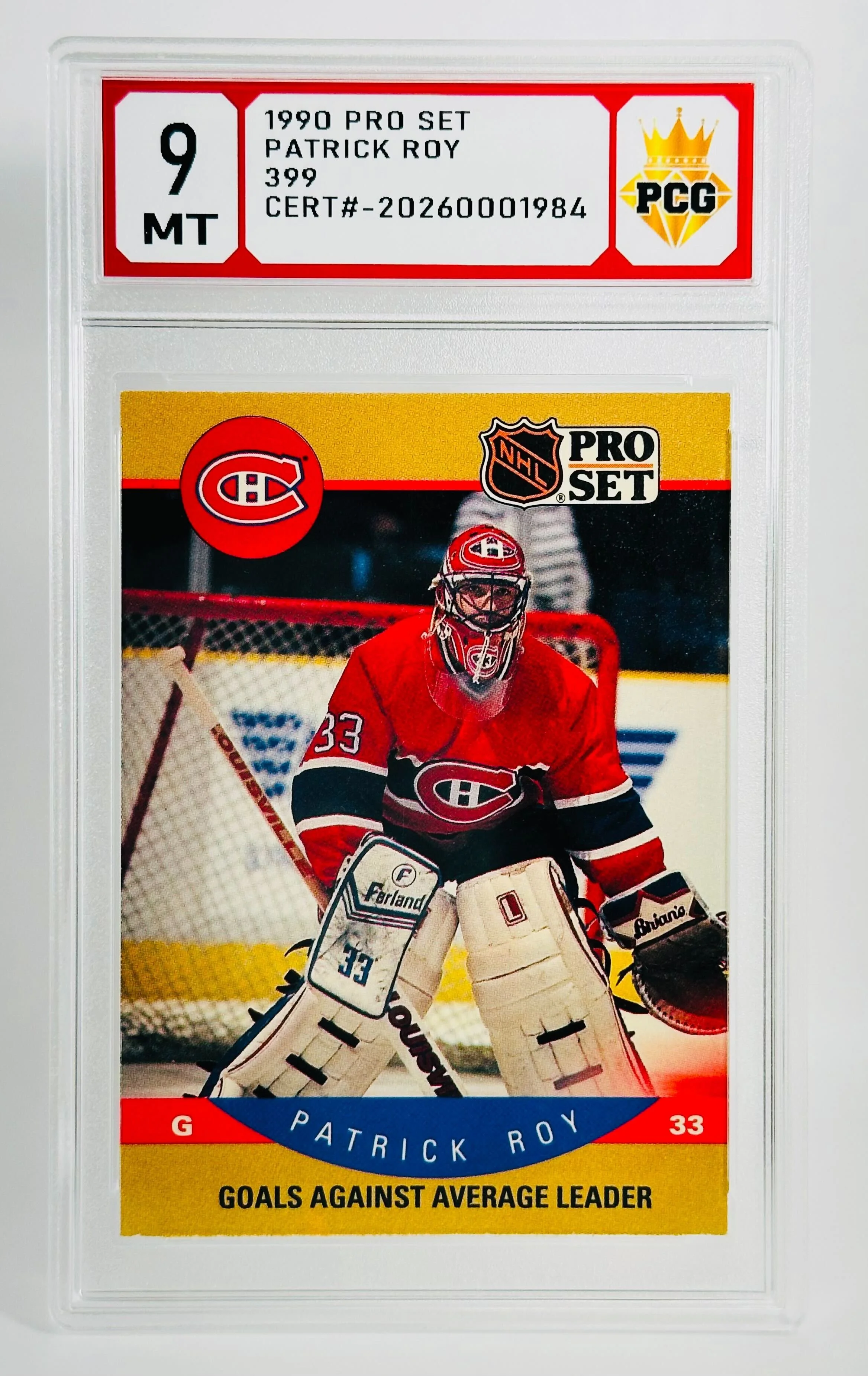 #20260001984 1990 PATRICK ROY 9 MT