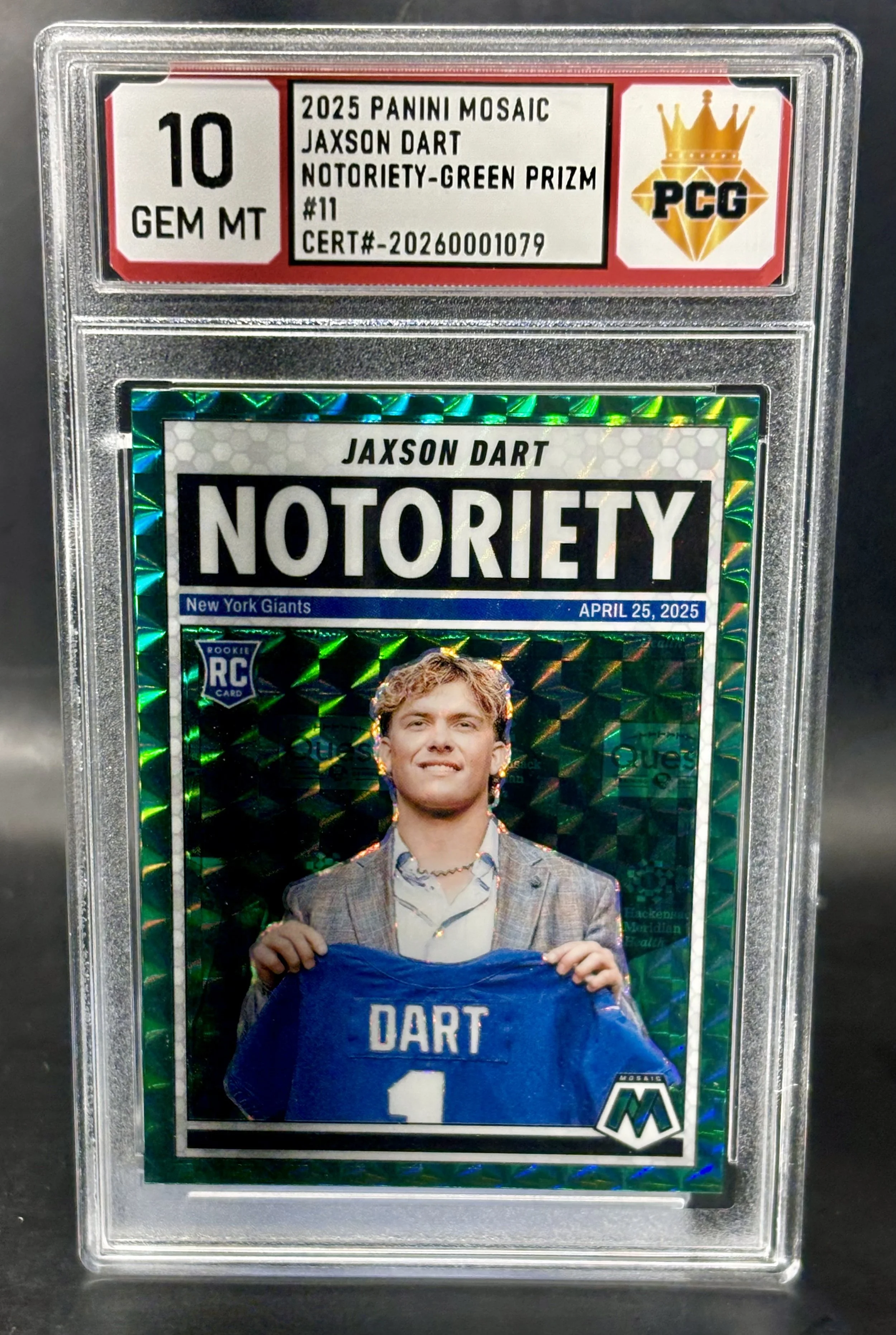 #20260001079 2025 JAXSON DART 10 GEM MT